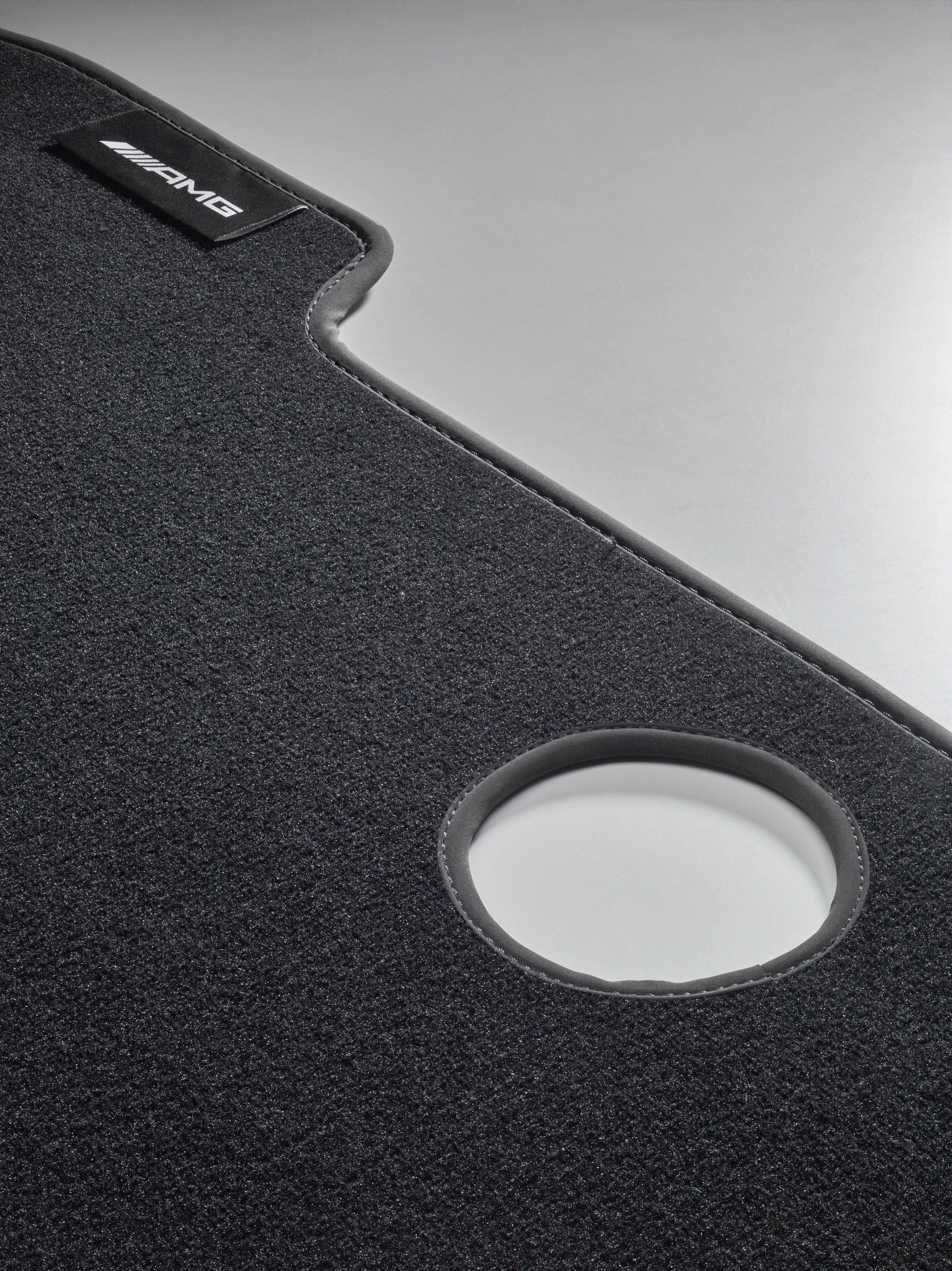 Velour floor mat for boot, accurate fit - black, Polyamide