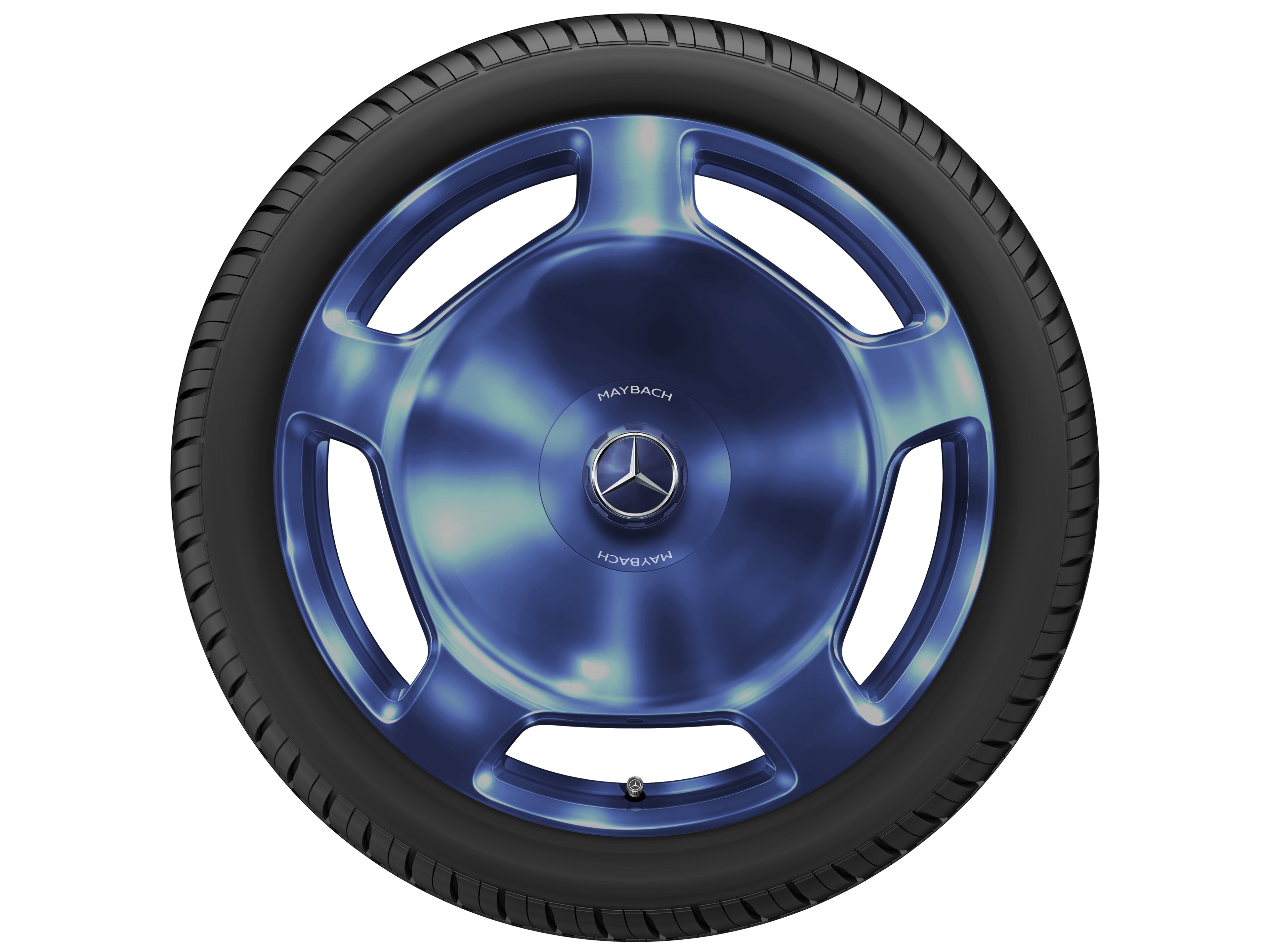 5-hole wheel, 50.8 cm (20-inch) - 10 J x 20 ET 48,1, nautical blue, polished