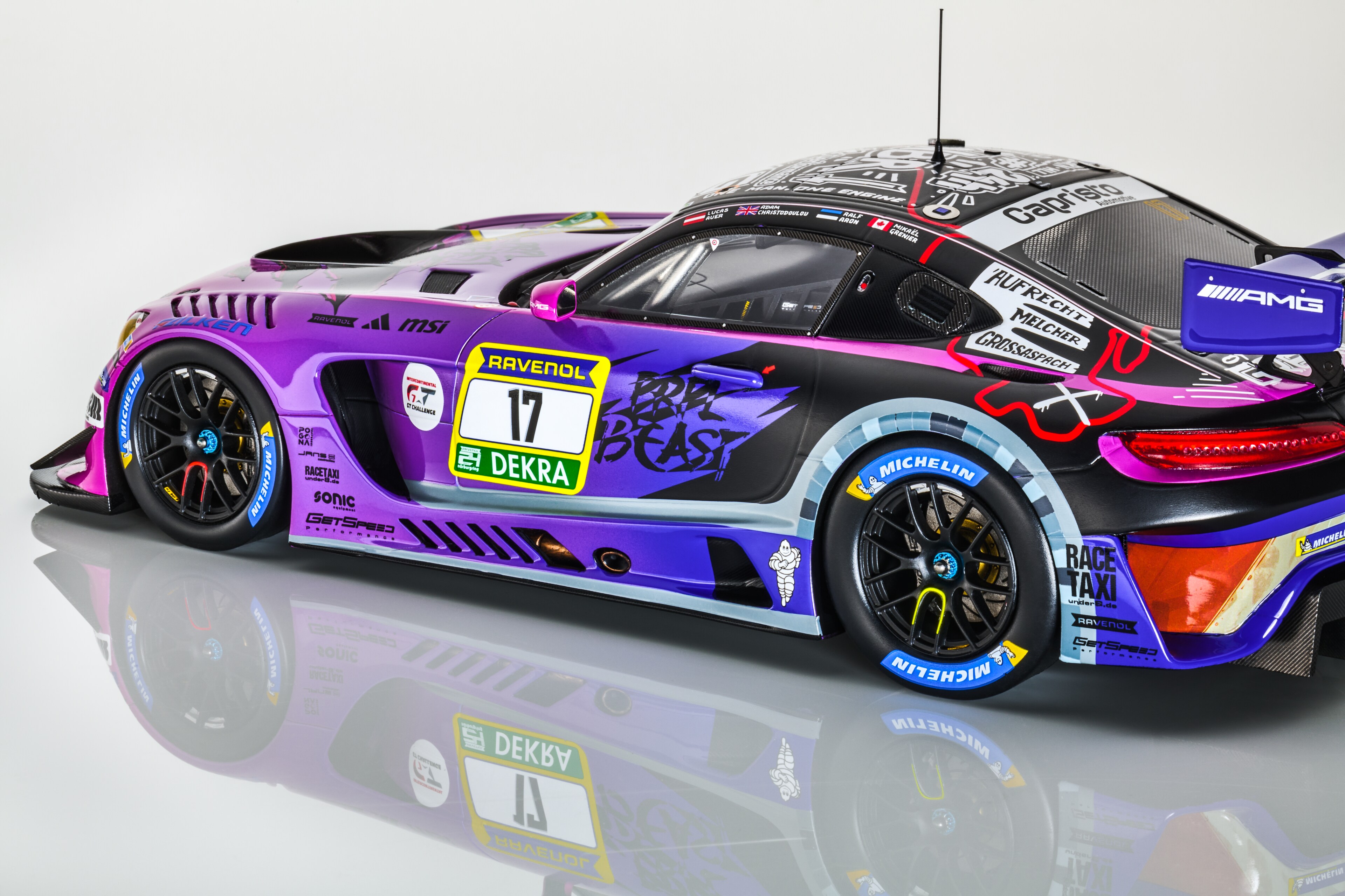 Mercedes-AMG GT3, ADAC RAVENOL 24h Nürburgring 2025, C190 - purple, Minimax, 1:18