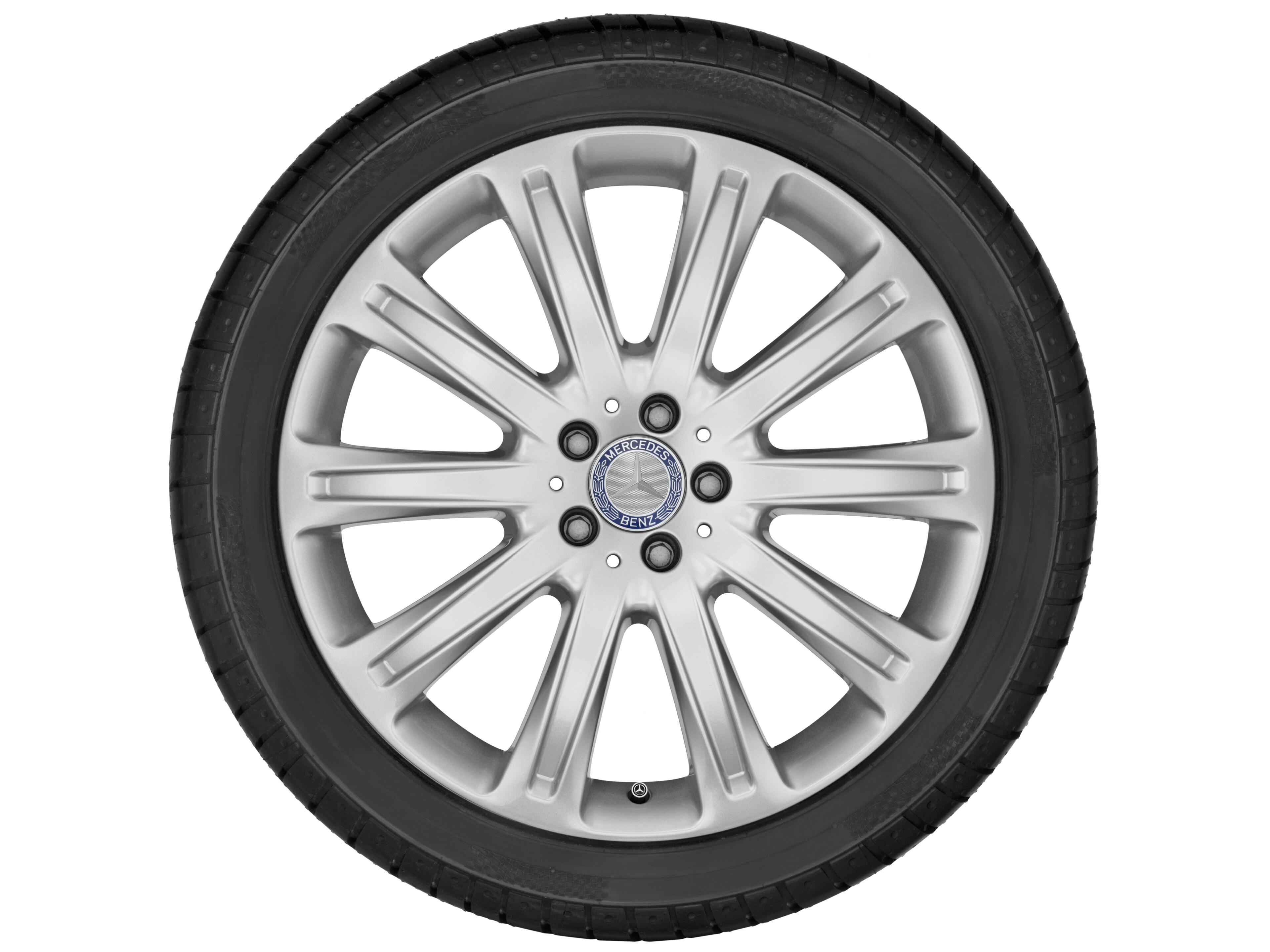 10-Speichen-Rad, 50,8 cm (20 Zoll) - 8,5 J x 20 ET 53, vanadiumsilber, lackiert