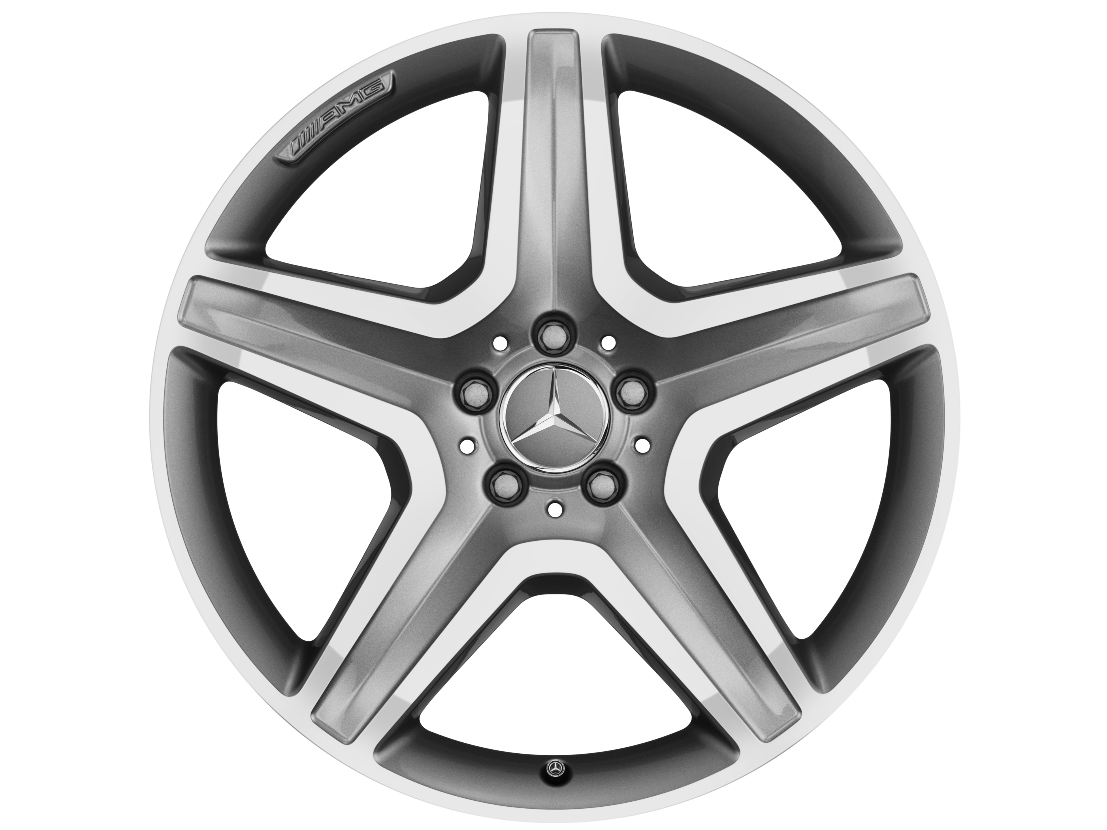 AMG 5-Speichen-Rad, 50,8 cm (20 Zoll) - 9 J x 20 ET 57, titangrau, glanzgedreht