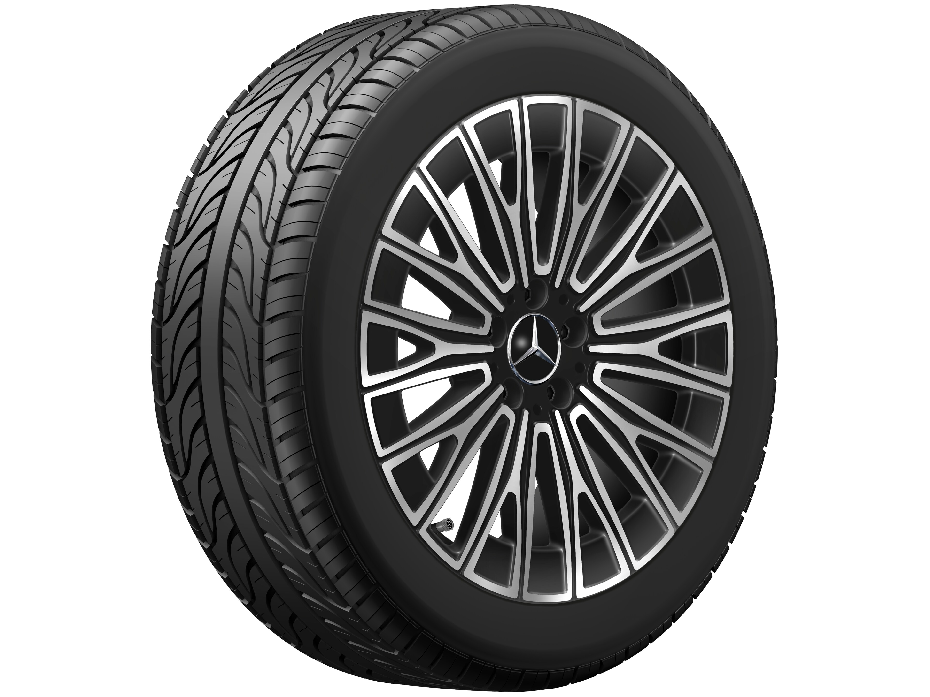 Y-spoke wheel, Aero, 48.3 cm (19-inch) - 9 J x 19 ET 58,6, black, high-sheen