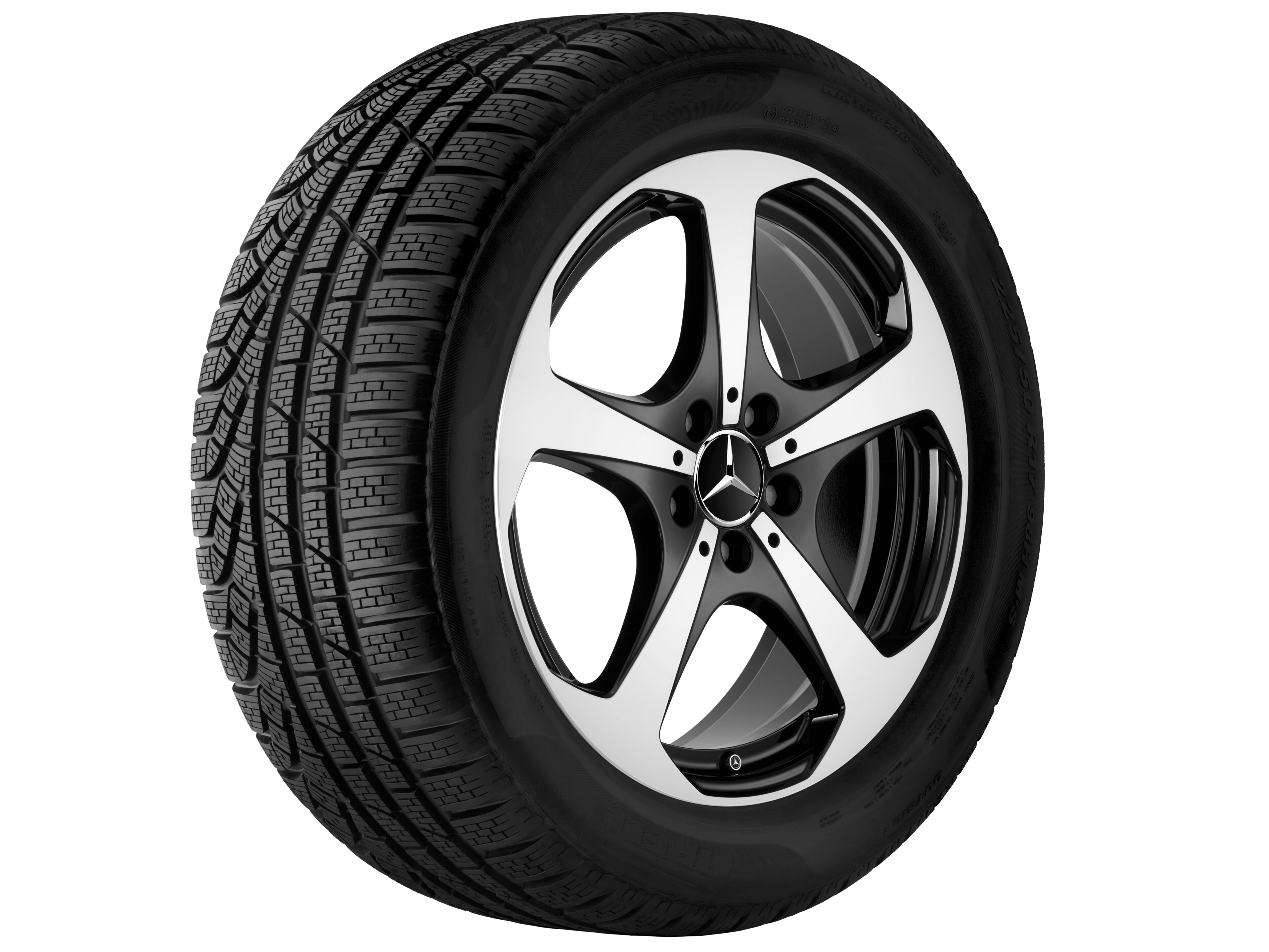 5-spoke wheel, 45.7 cm (18-inch), High-sheen finish - 8,5 J x 18 ET 56, black, high-sheen