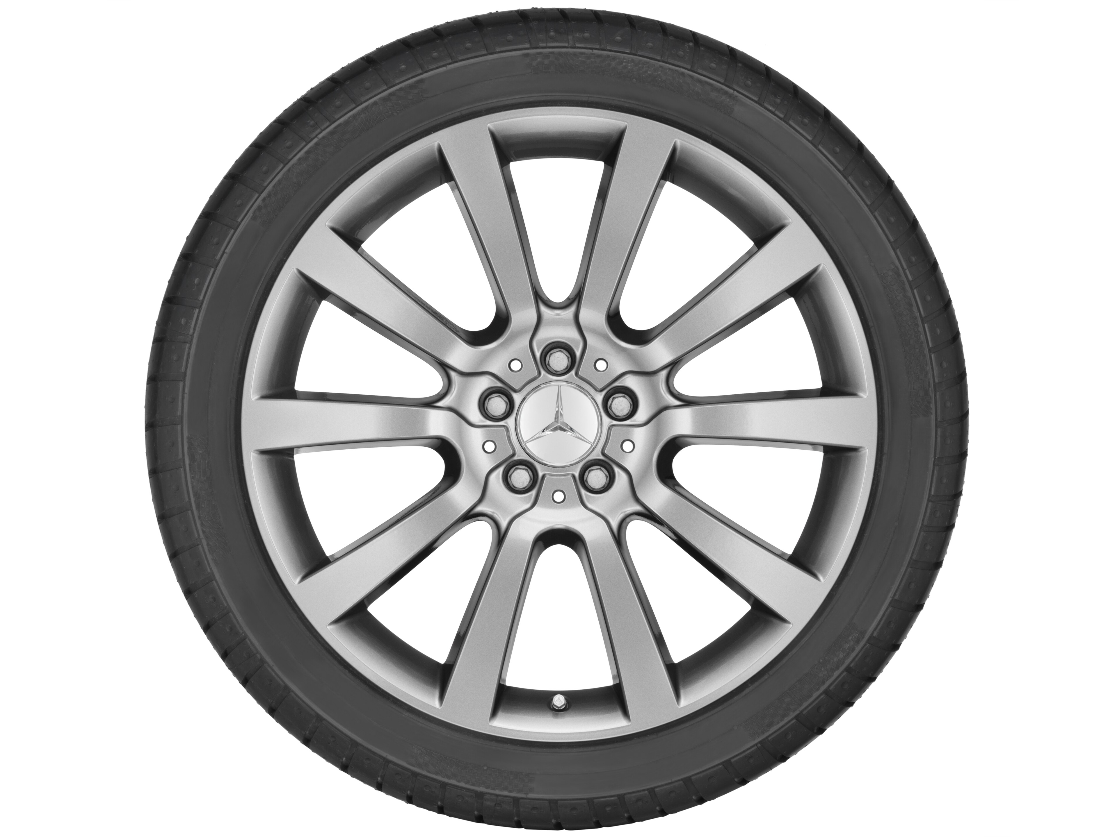 10-Speichen-Rad, 50,8 cm (20 Zoll) - 8,5 J x 20 ET 56, grau Himalaya, lackiert