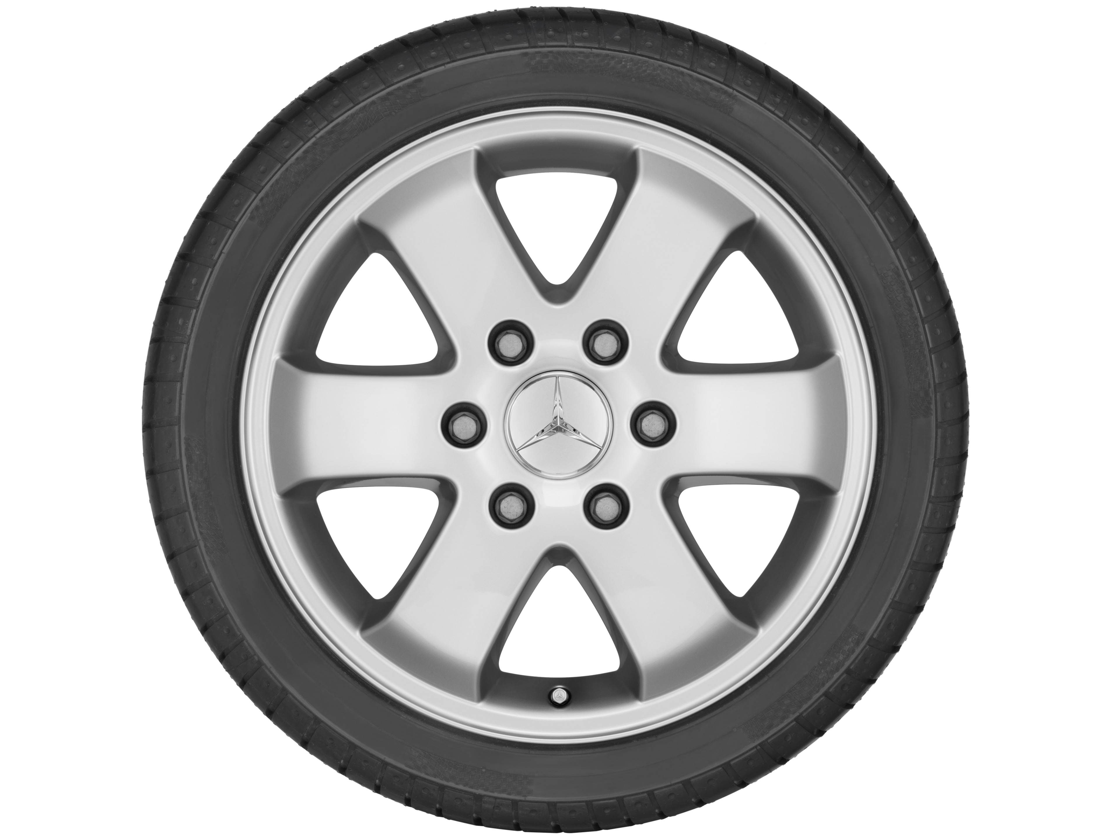 6-Speichen-Rad, 40,6 cm (16 Zoll) - 6,5 J x 16 ET 62, brillantsilber