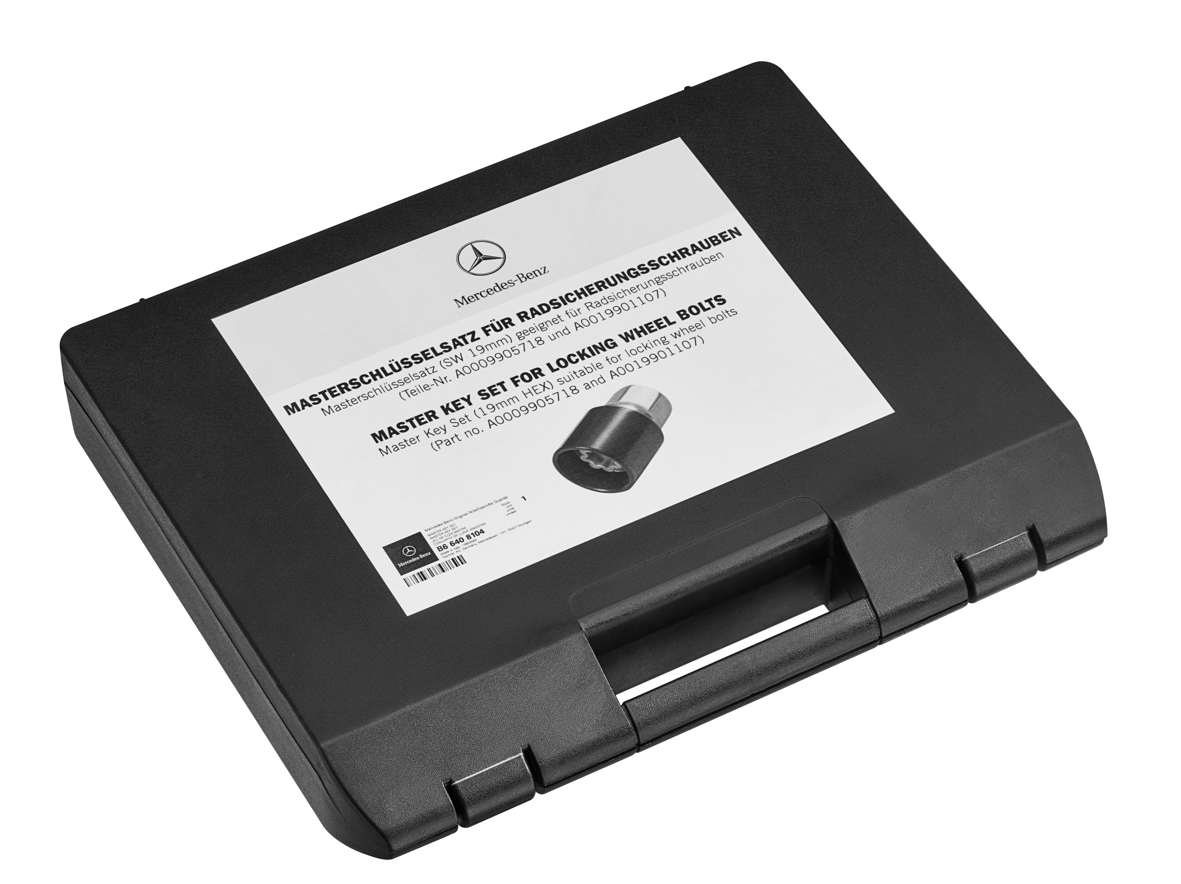 Masterschlüsselsatz, Schlüsselweite 19mm - silberfarben