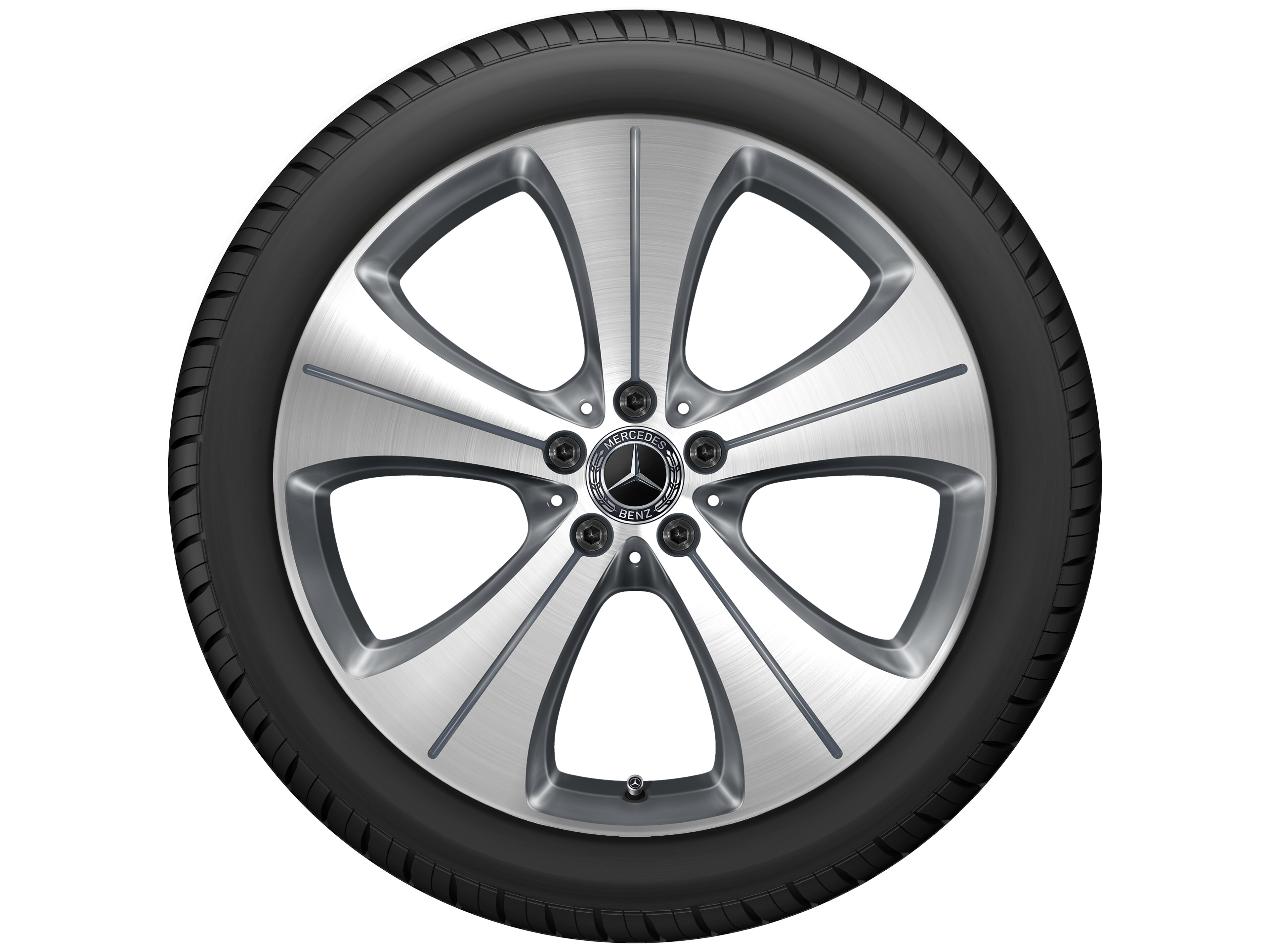 5-hole wheel, 50.8 cm (20-inch) - 8 J x 20 ET 48, tremolite metallic, high-sheen