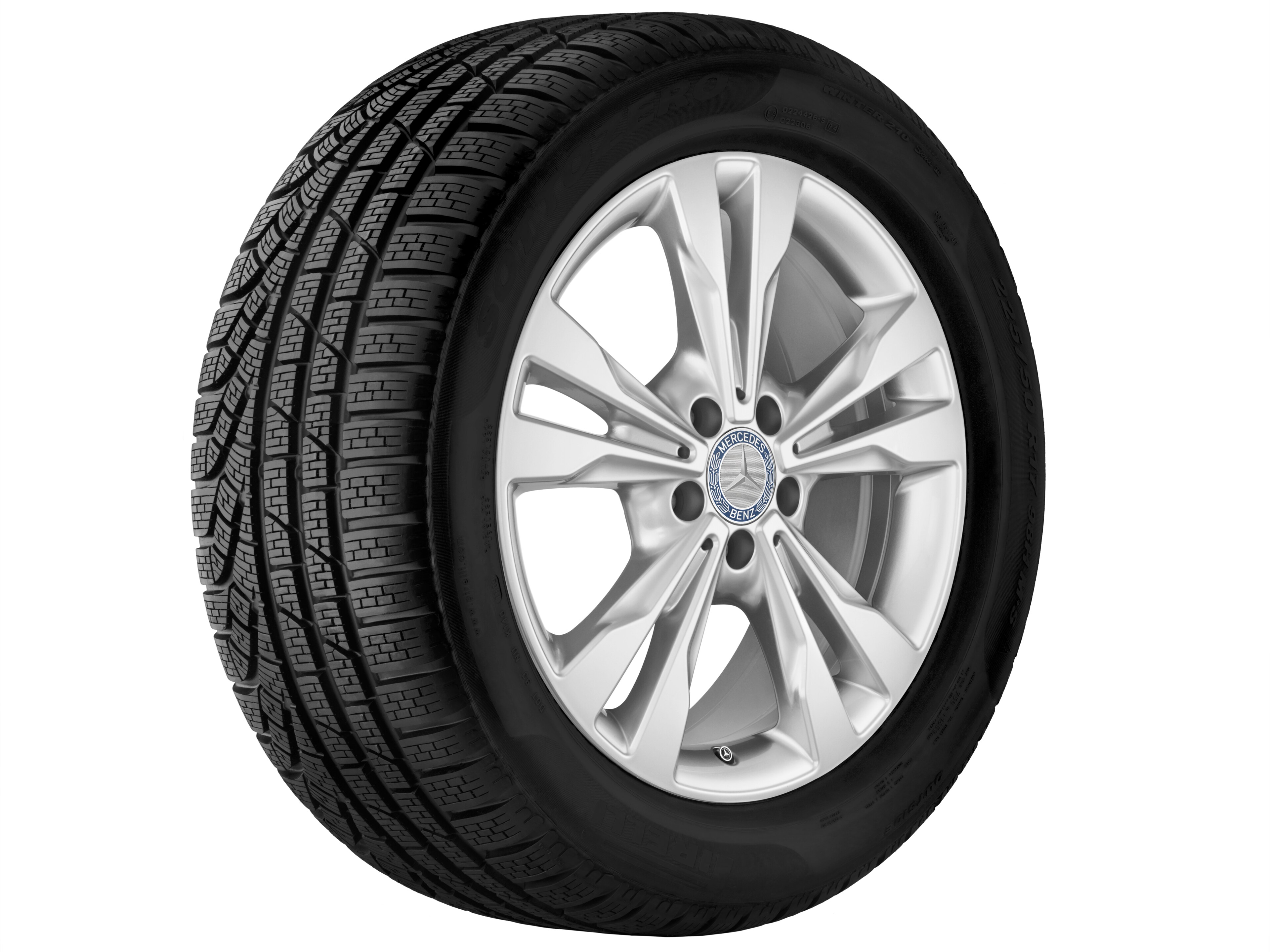 5-Doppelspeichen-Rad, 45,7 cm (18 Zoll) - 7,5 J x 18 ET 52, vanadiumsilber, lackiert