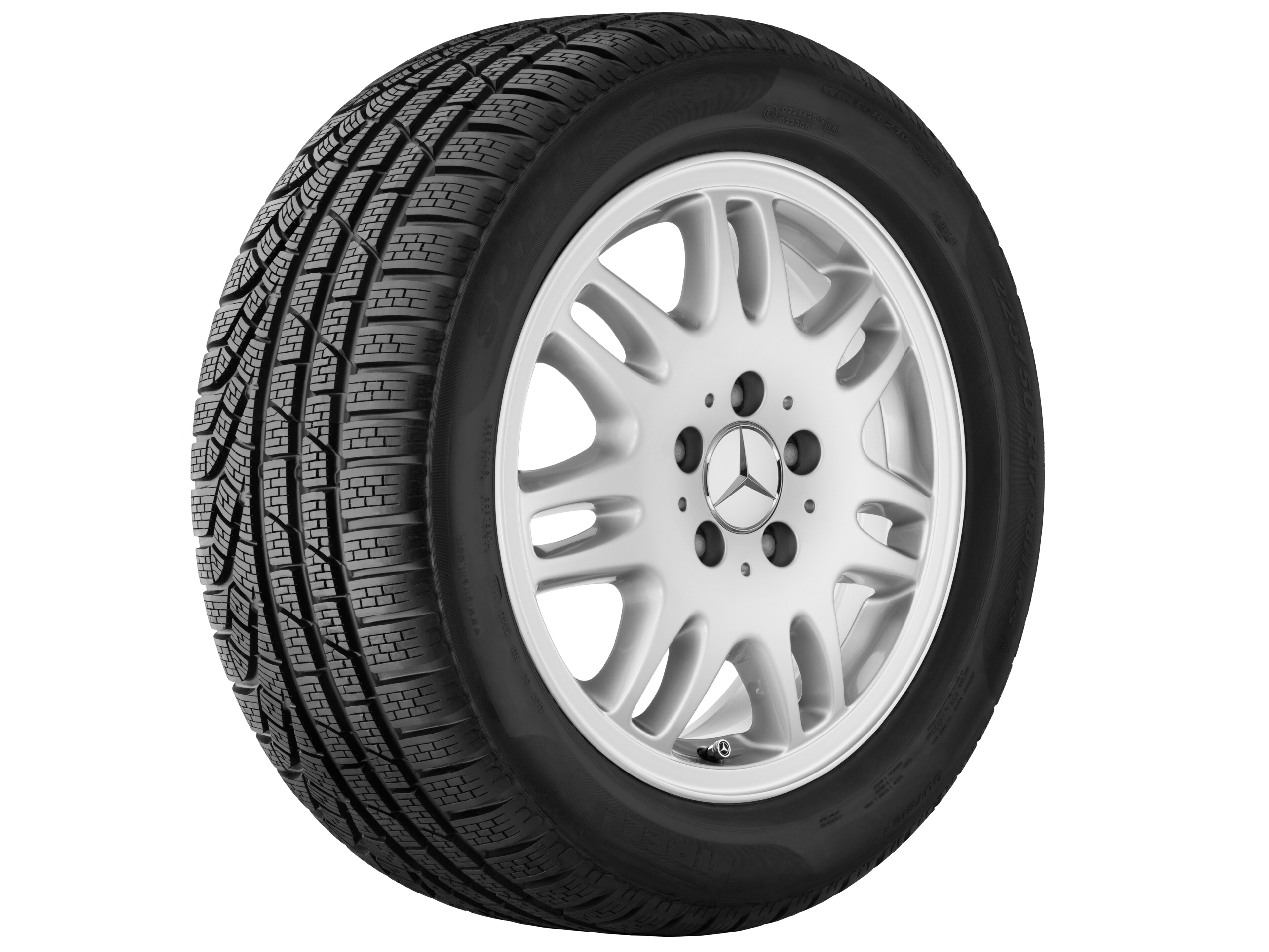 7-Doppelspeichen-Rad, 40,6 cm (16 Zoll) - 6,5 J x 16 ET 60, brillantsilber