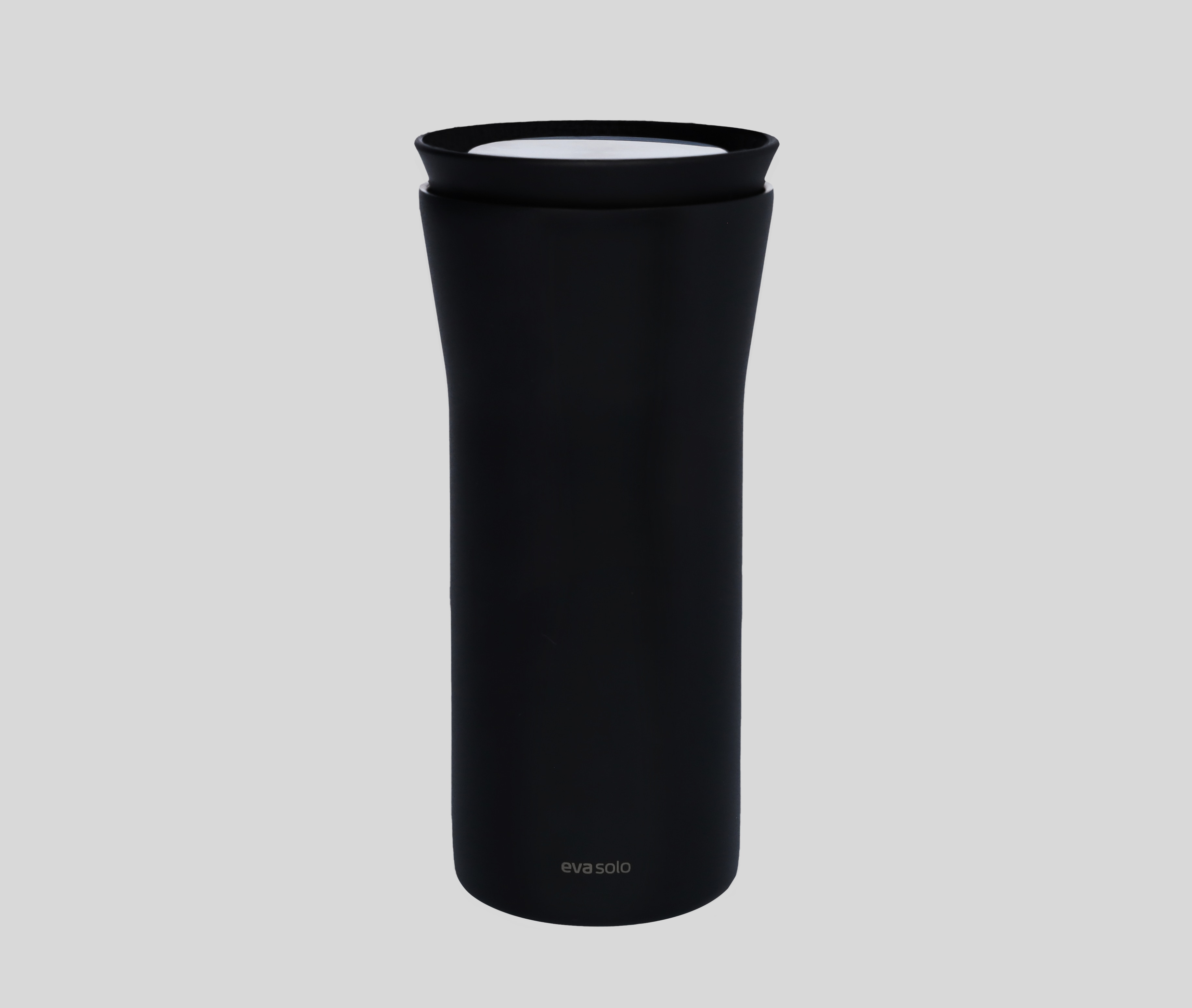 To Go Becher - schwarz / silberfarben, Edelstahl / Kunststoff, eva solo, 350 ml