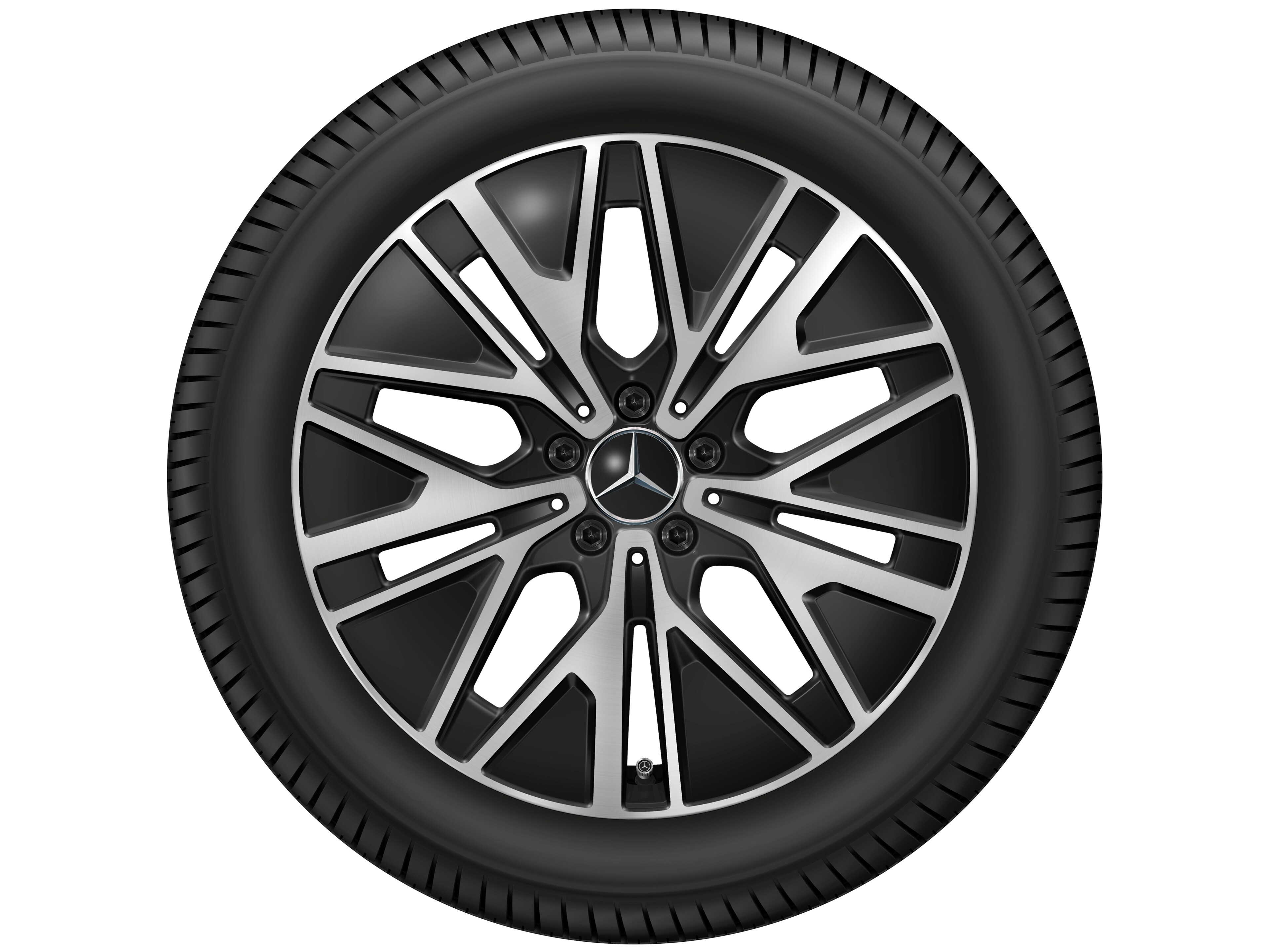 Multi-spoke wheel, Aero, 48.3 cm (19-inch) - 9 J x 19 ET 58,6, black, high-sheen