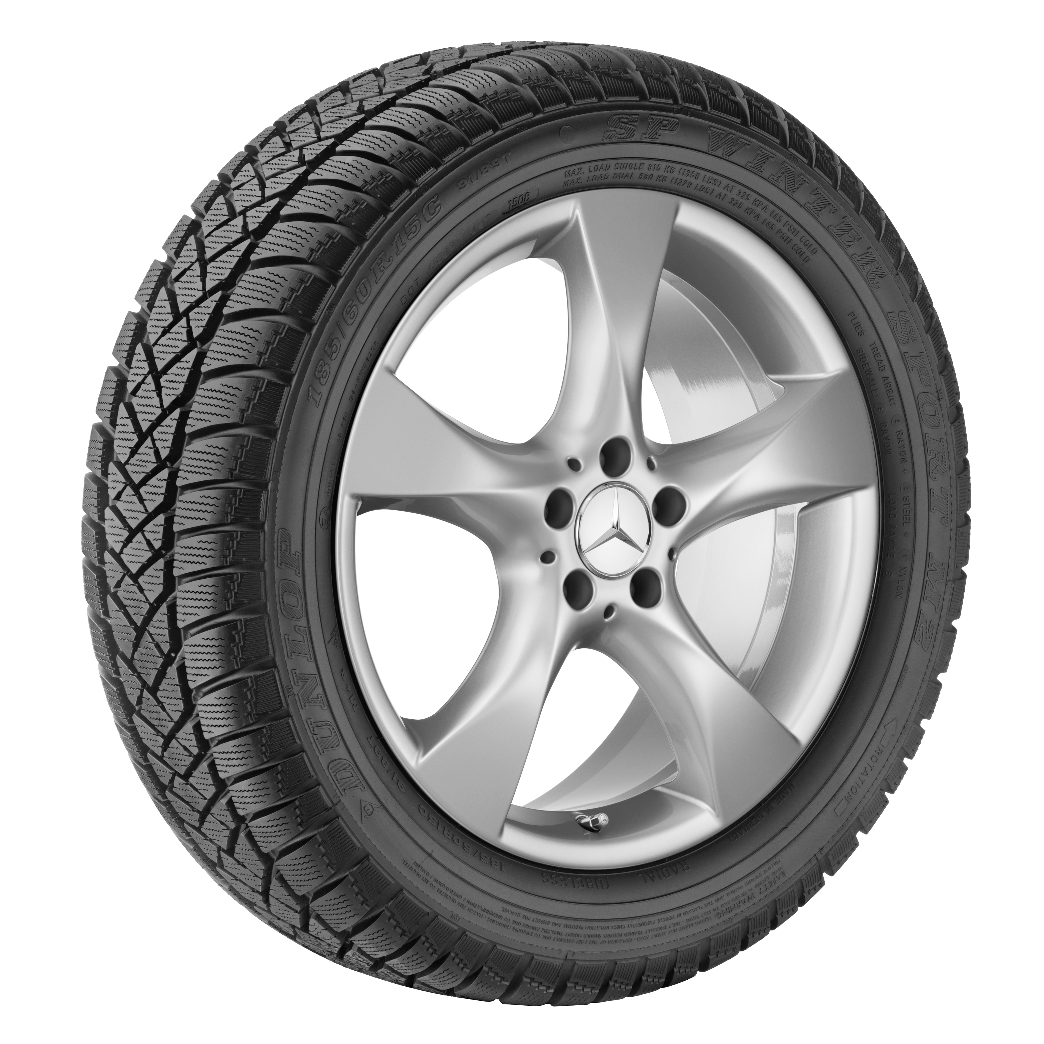 5-Speichen-Rad, 48,3 cm (19 Zoll)