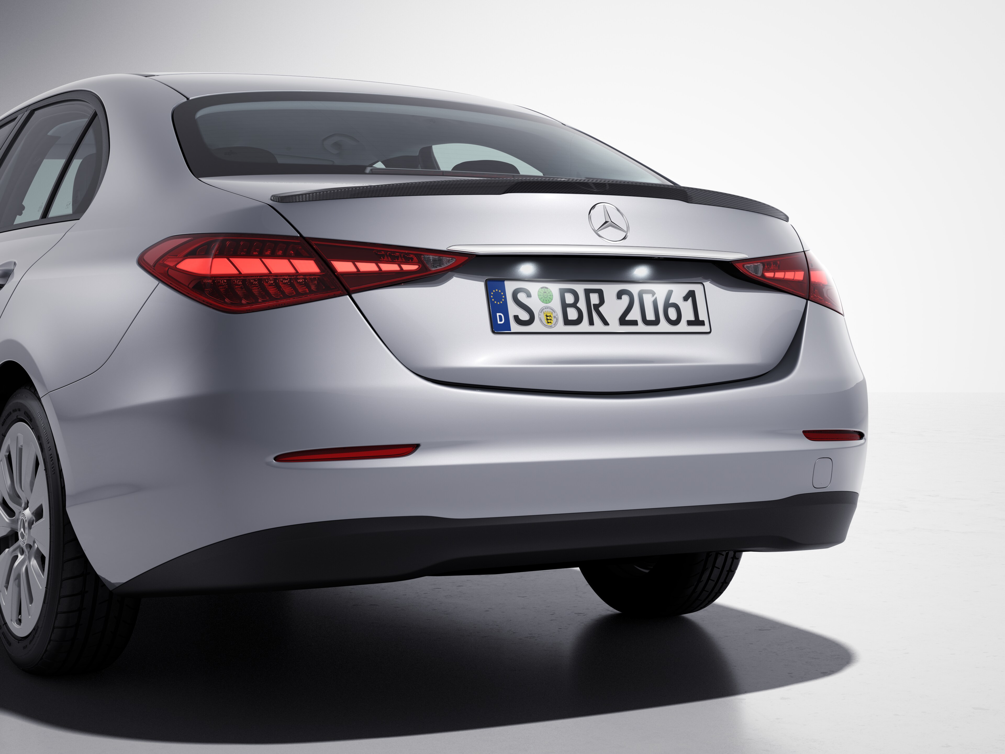 Rear spoiler, Carbon-Style - carbon fibre look
