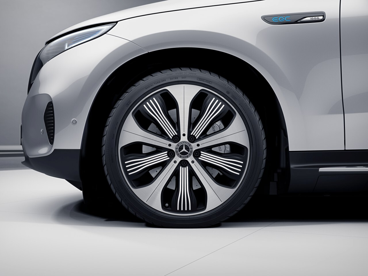 5-Speichen-Rad, mit Zusatzspeichen, 50,8 cm (20 Zoll), glanzgedreht - 8,5 J x 20 ET 30, weiß, glanzgedreht