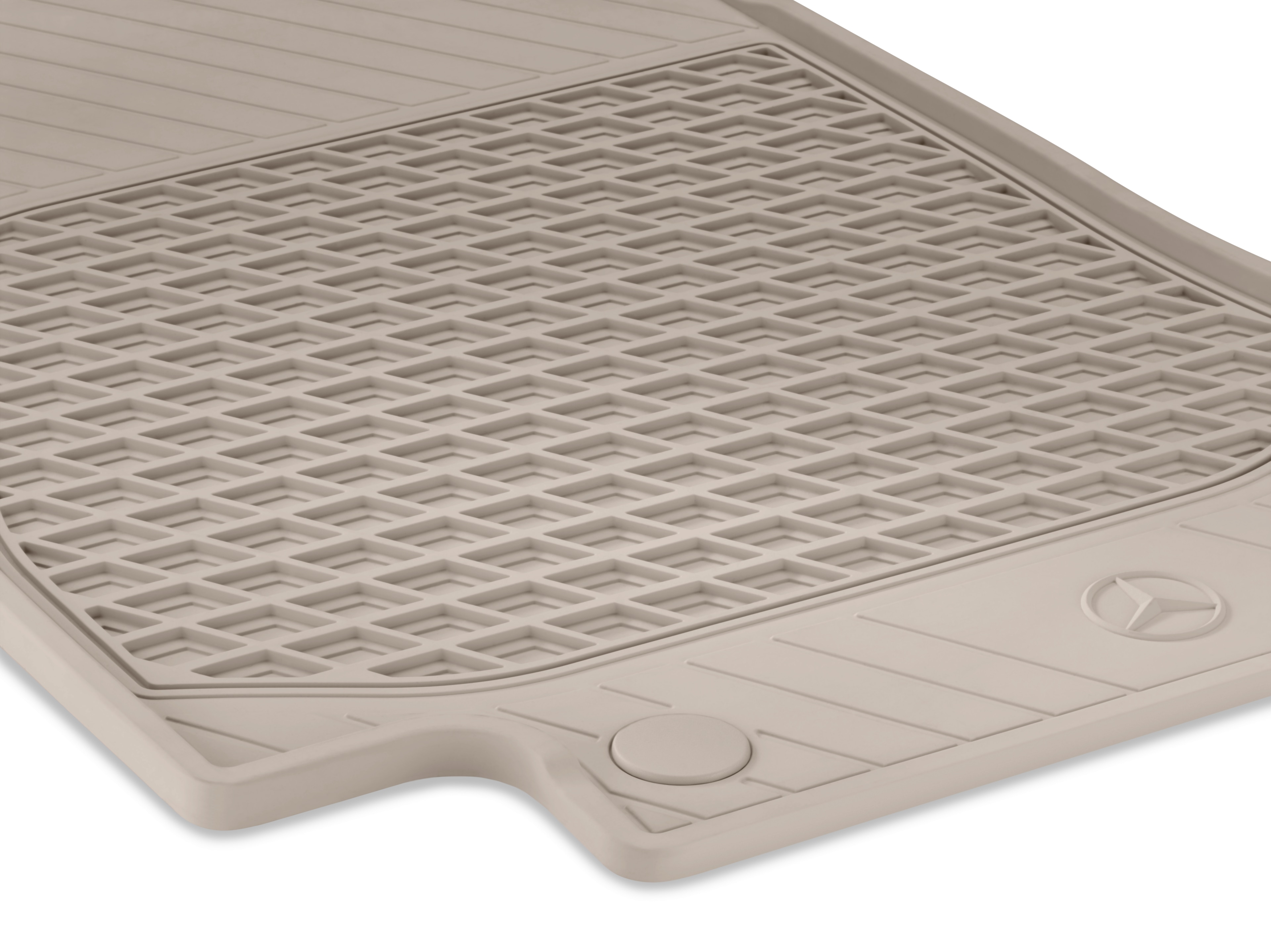 All-season floor mats CLASSIC, Driver/front passenger's mat, Set of 2 - RHD, macchiato beige