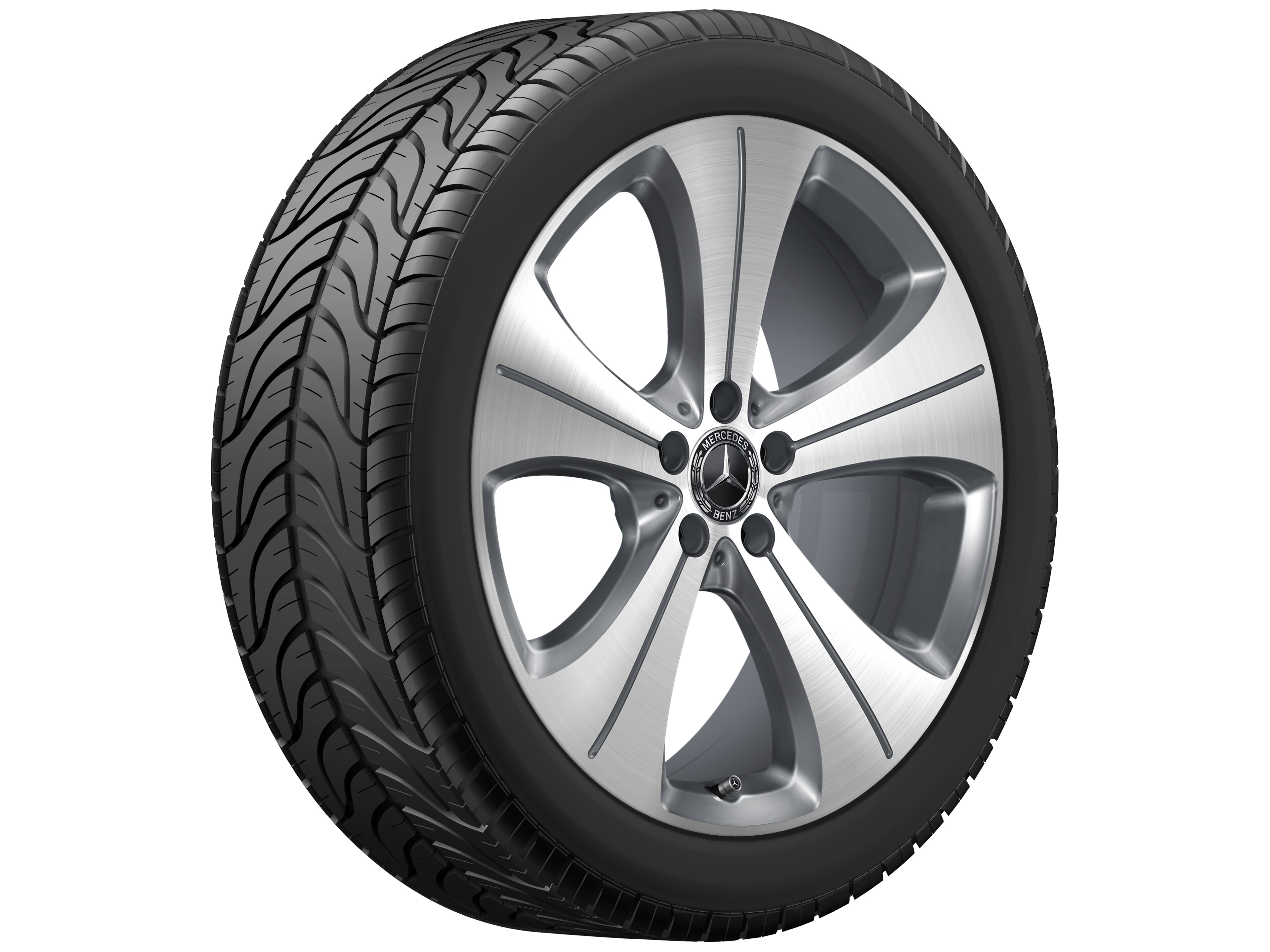 5-hole wheel, 50.8 cm (20-inch) - 8 J x 20 ET 48, tremolite metallic, high-sheen