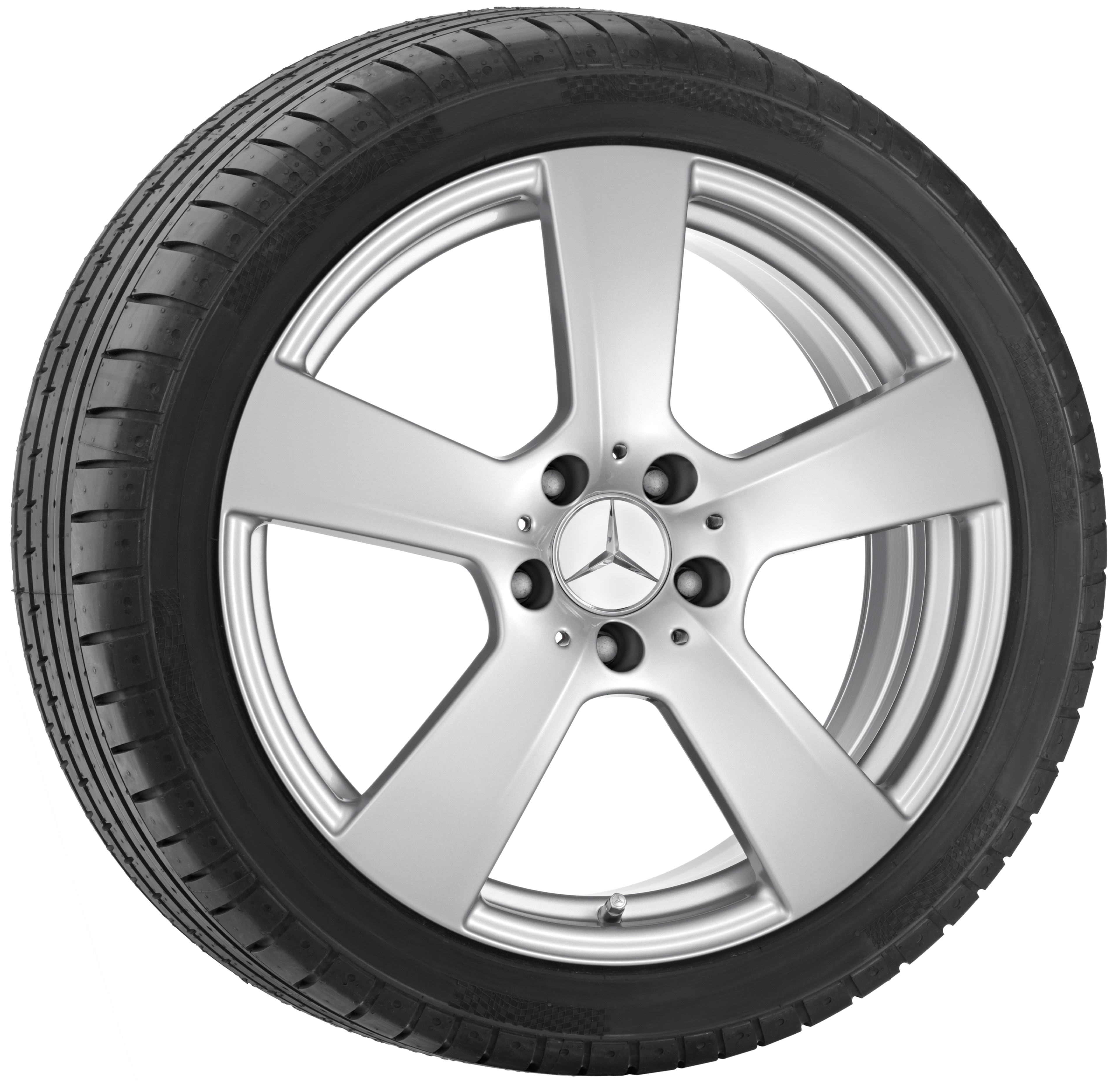 5-Speichen-Rad, 45,7 cm (18 Zoll) - 9 J x 18 ET 54, titansilber
