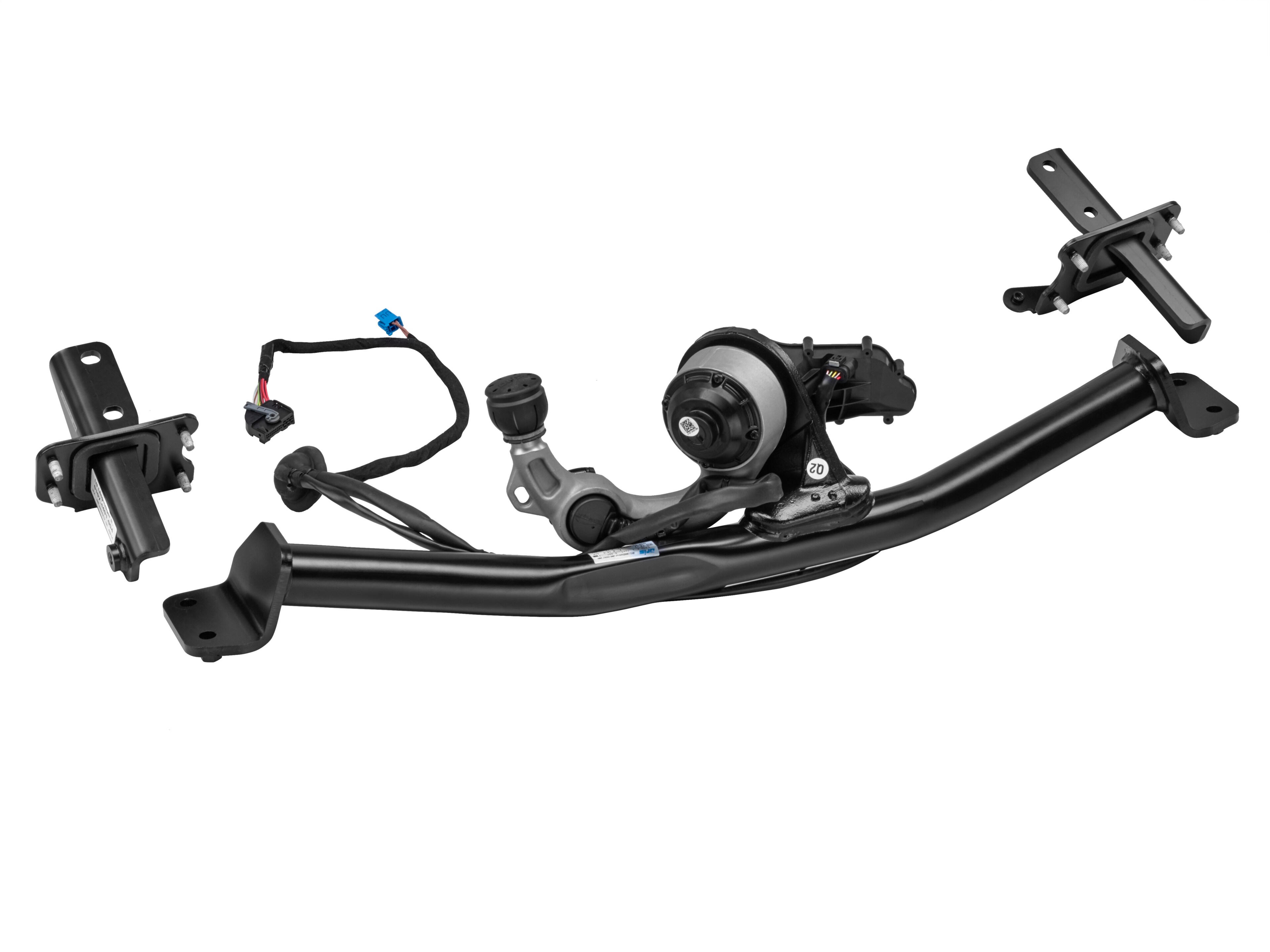 Trailer hitch, semi-automatic tilt-down, without electrical set, ECE - Steel