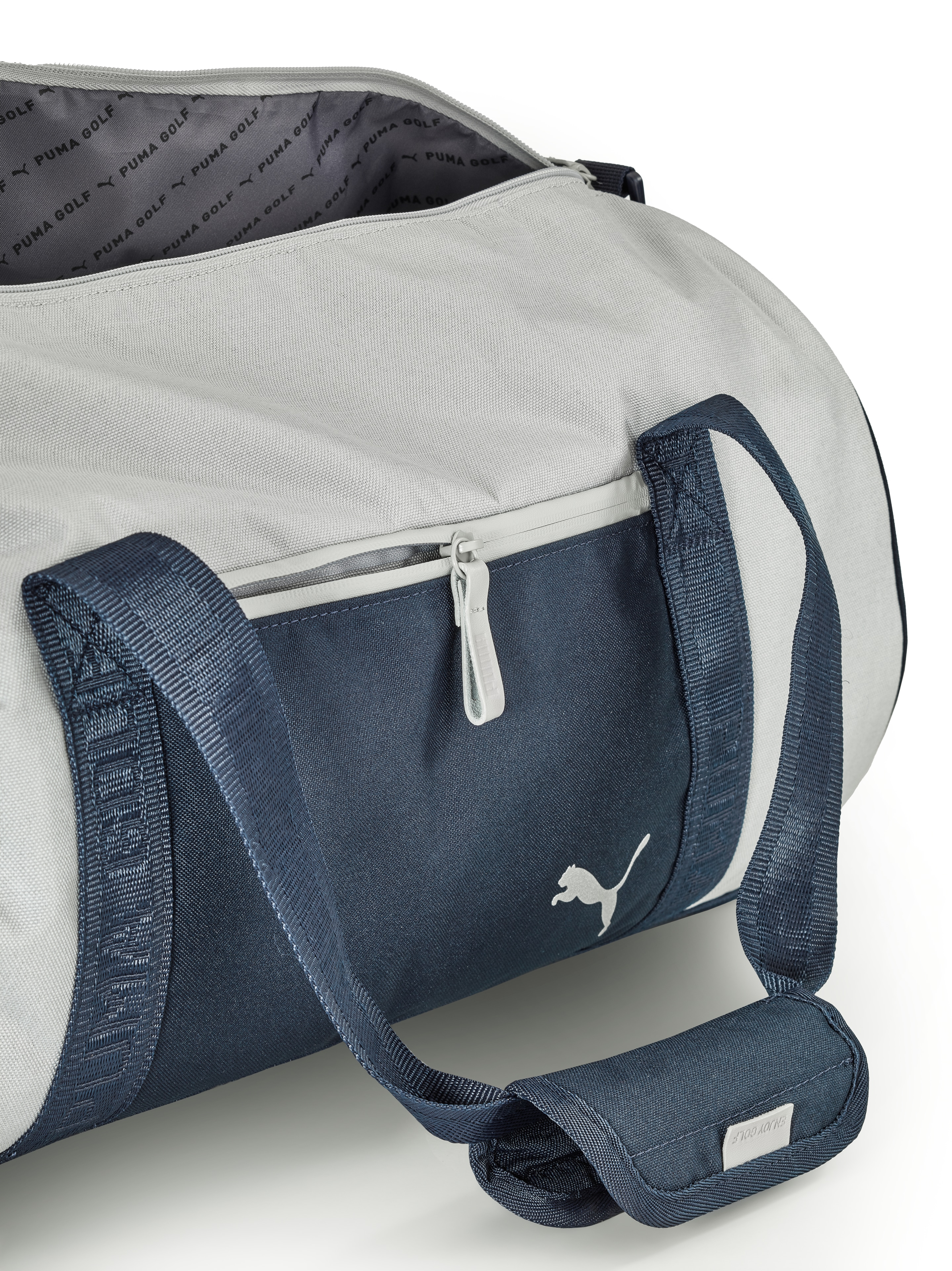 Golf sports bag - grey / navy, Polyester, PUMA