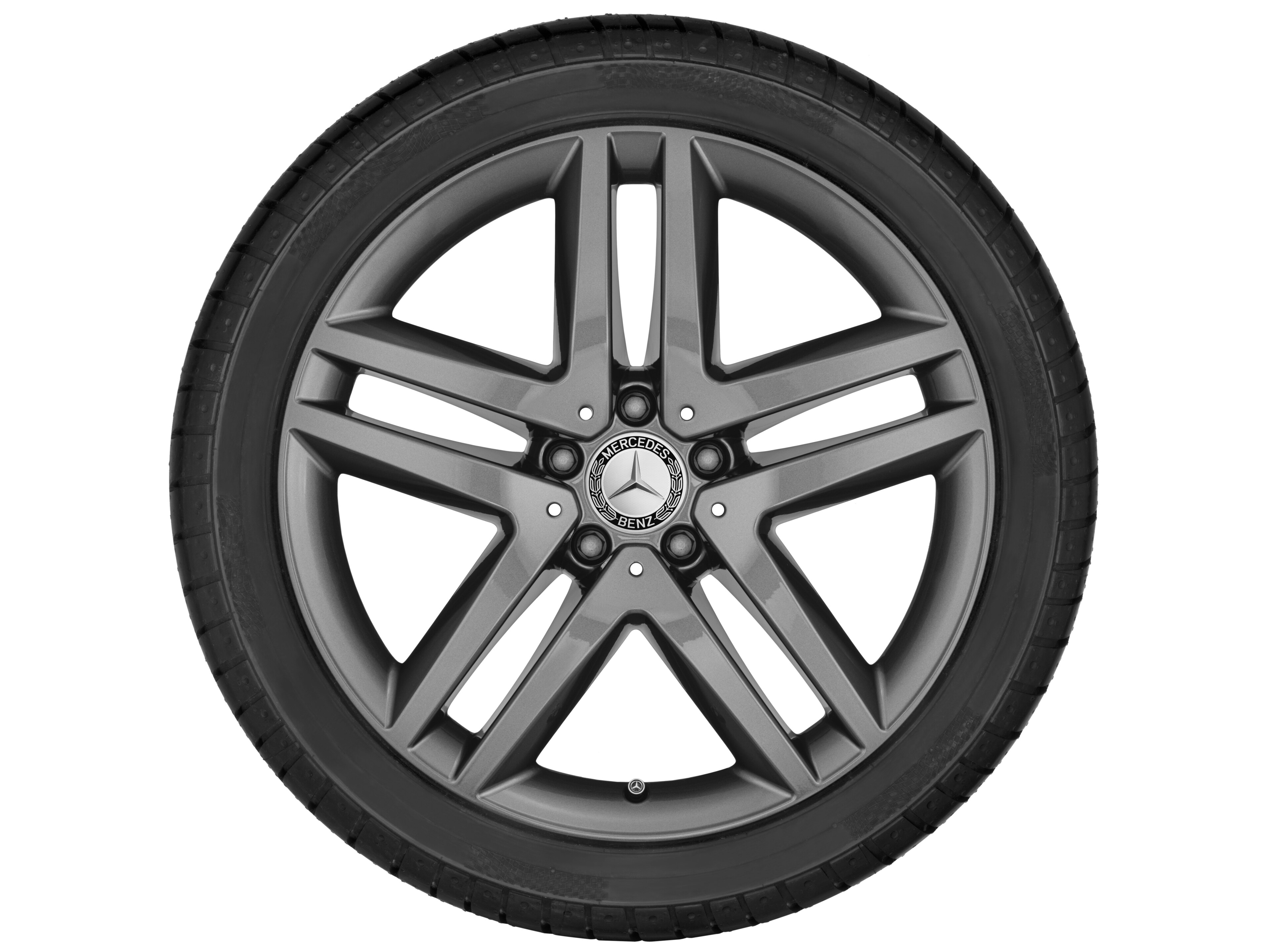 5-twin-spoke wheel, 48.3 cm (19-inch) - 8 J x 19 ET 52, tremolite metallic, painted
