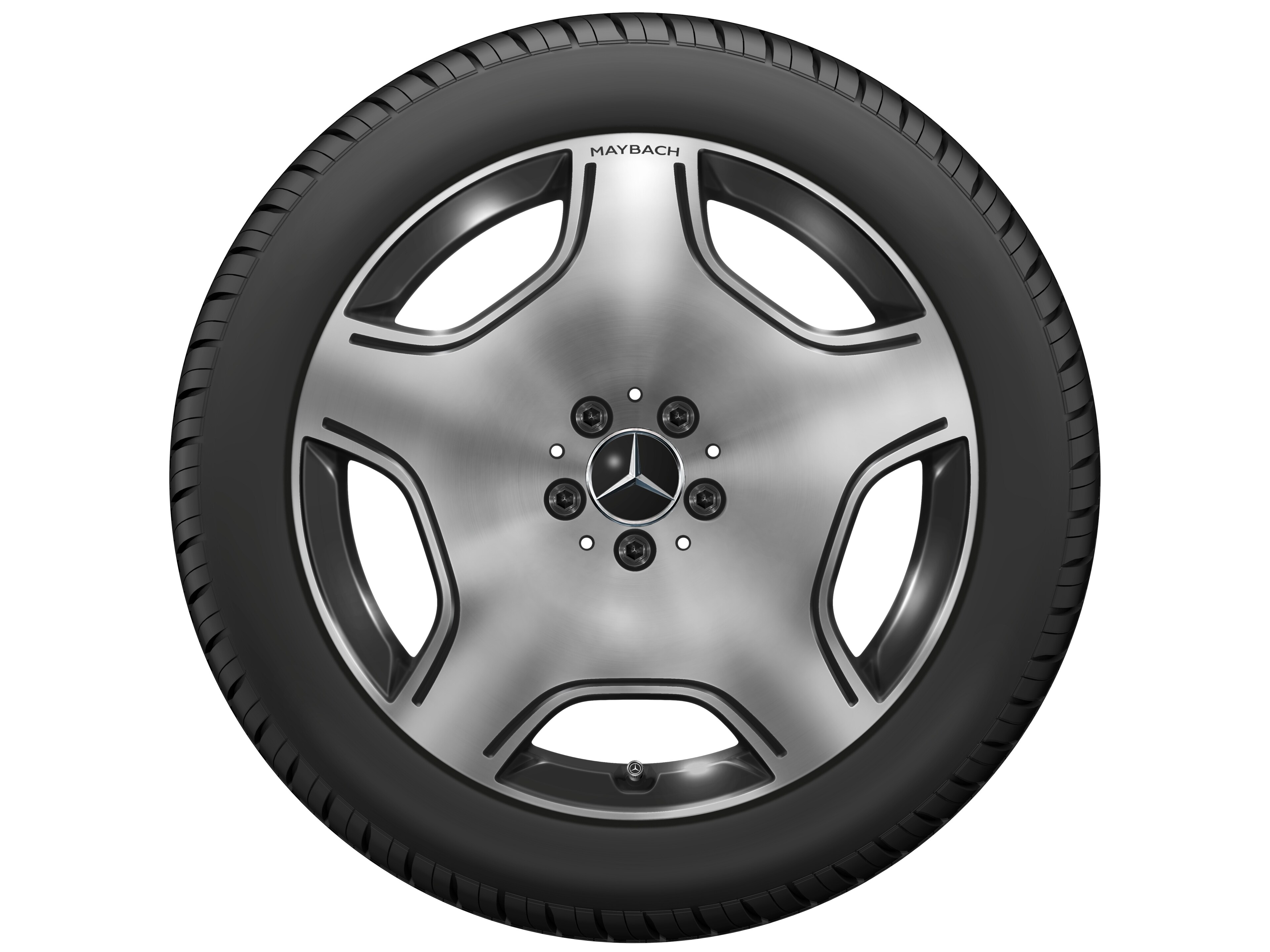 5-hole wheel, Aero, 48.3 cm (19-inch) - 8,5 J x 19 ET 31,5, black, high-sheen