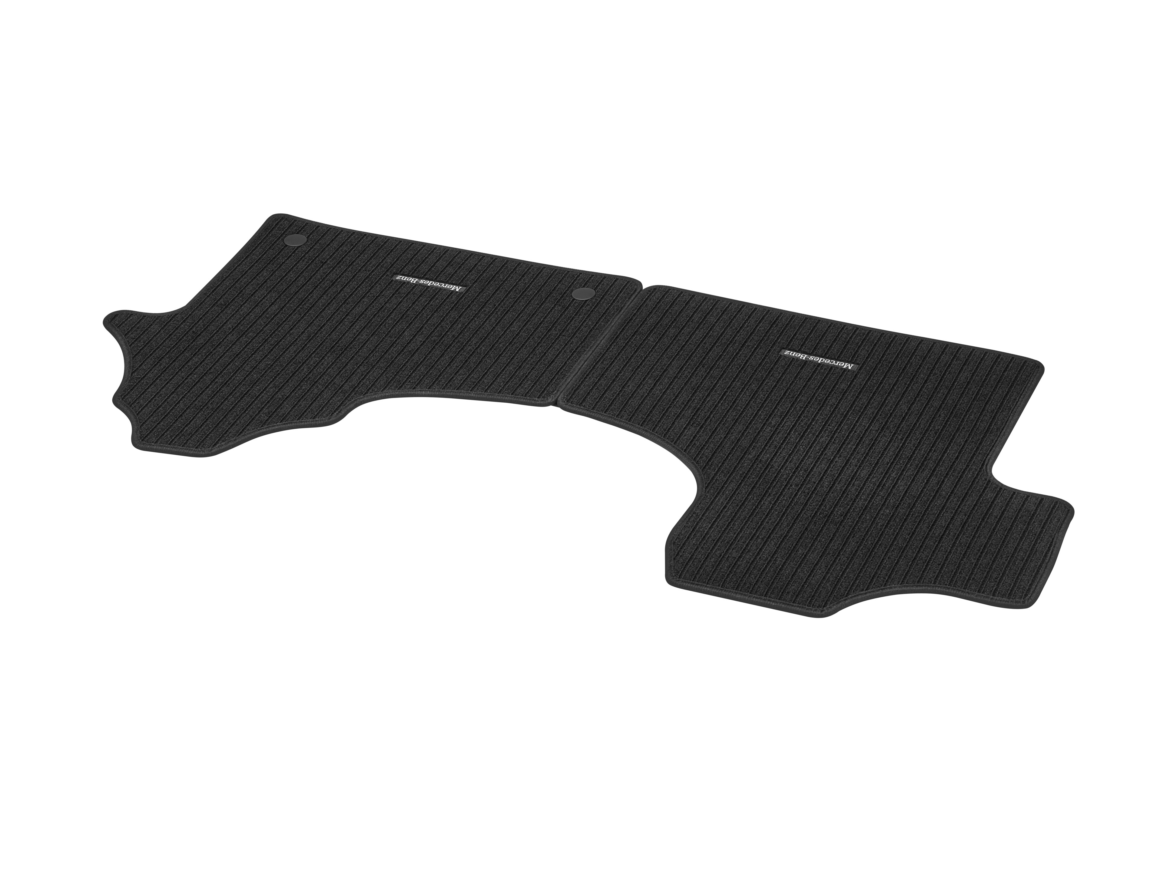 Ripsmatten, CLASSIC, Fahrer-/Beifahrermatte, 2-teilig, mit/ohne S23 (Beifahrer 2-Sitzer) - RL, schwarz
