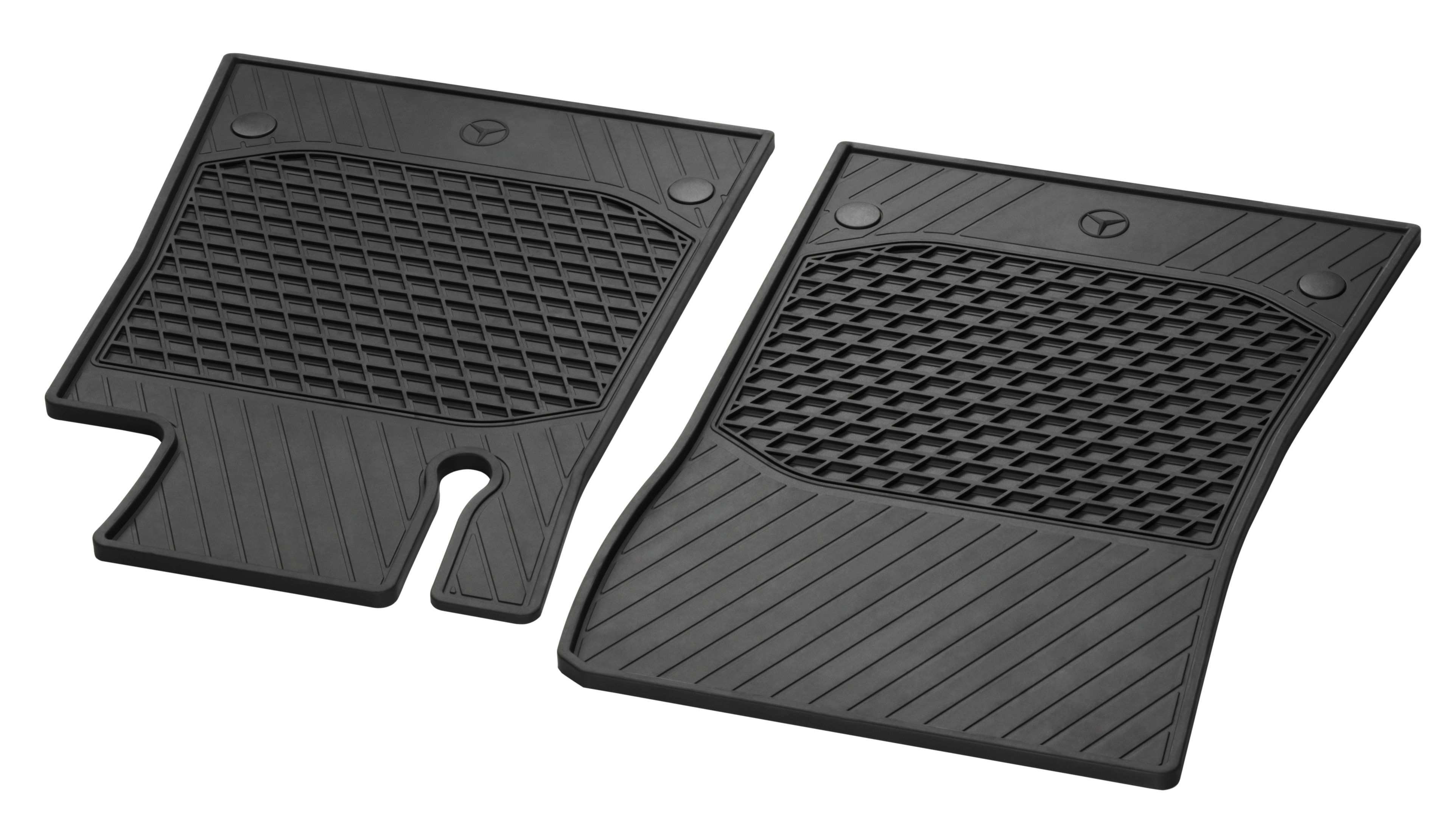 All-season floor mats CLASSIC, Set, Set of 2, automatic transmission - RHD, black