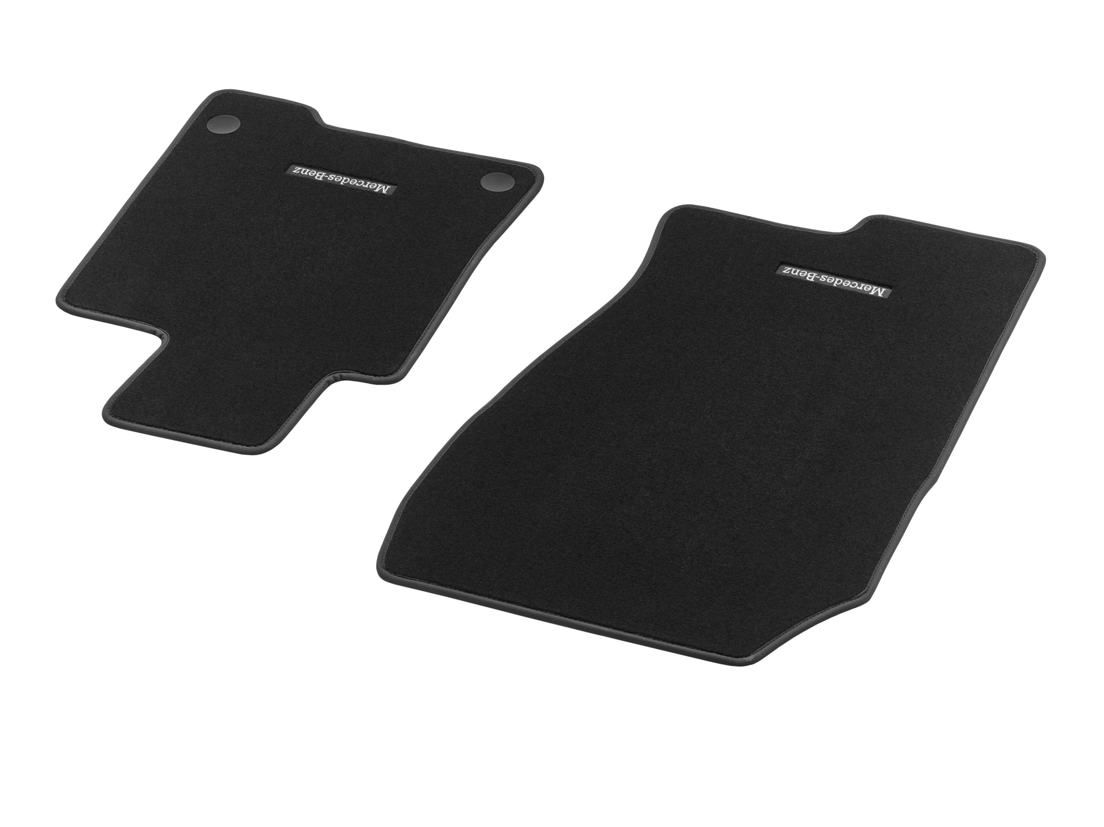 Veloursmatten, Fahrer- & Beifahrermatte, 2-teilig - RL, schwarz