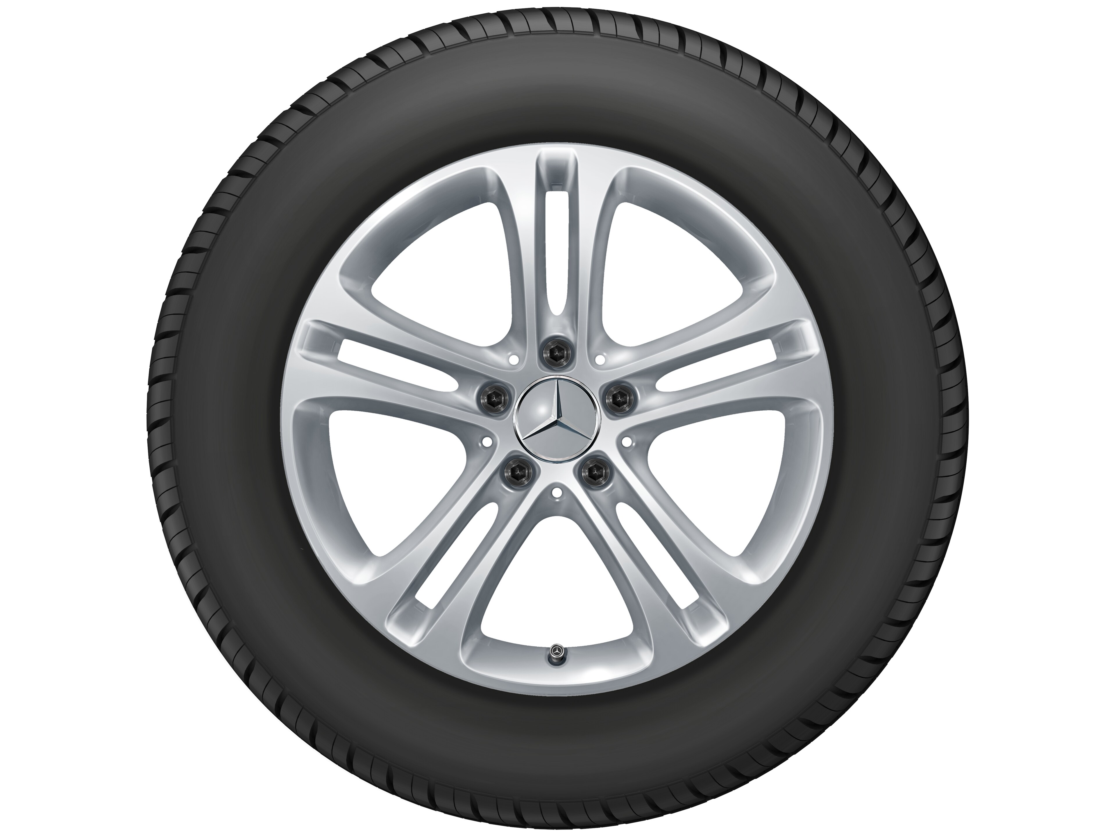 5-spoke wheel, 43.2 cm (17-inch) - 6,5 J x 17 ET 44, vanadium silver, painted