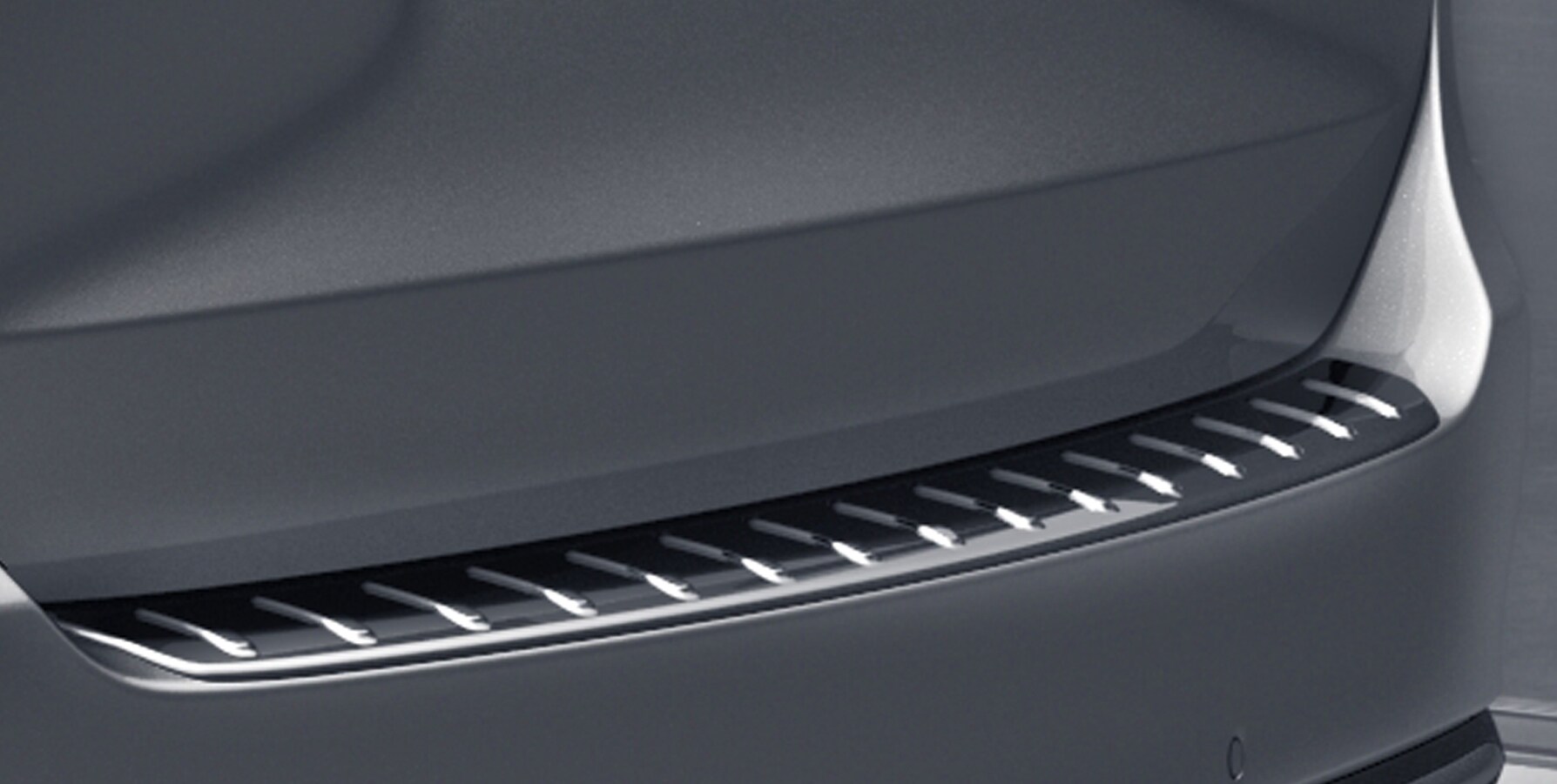 Loading sill protection, for bumper - LHD/RHD, high-gloss chrome-plated