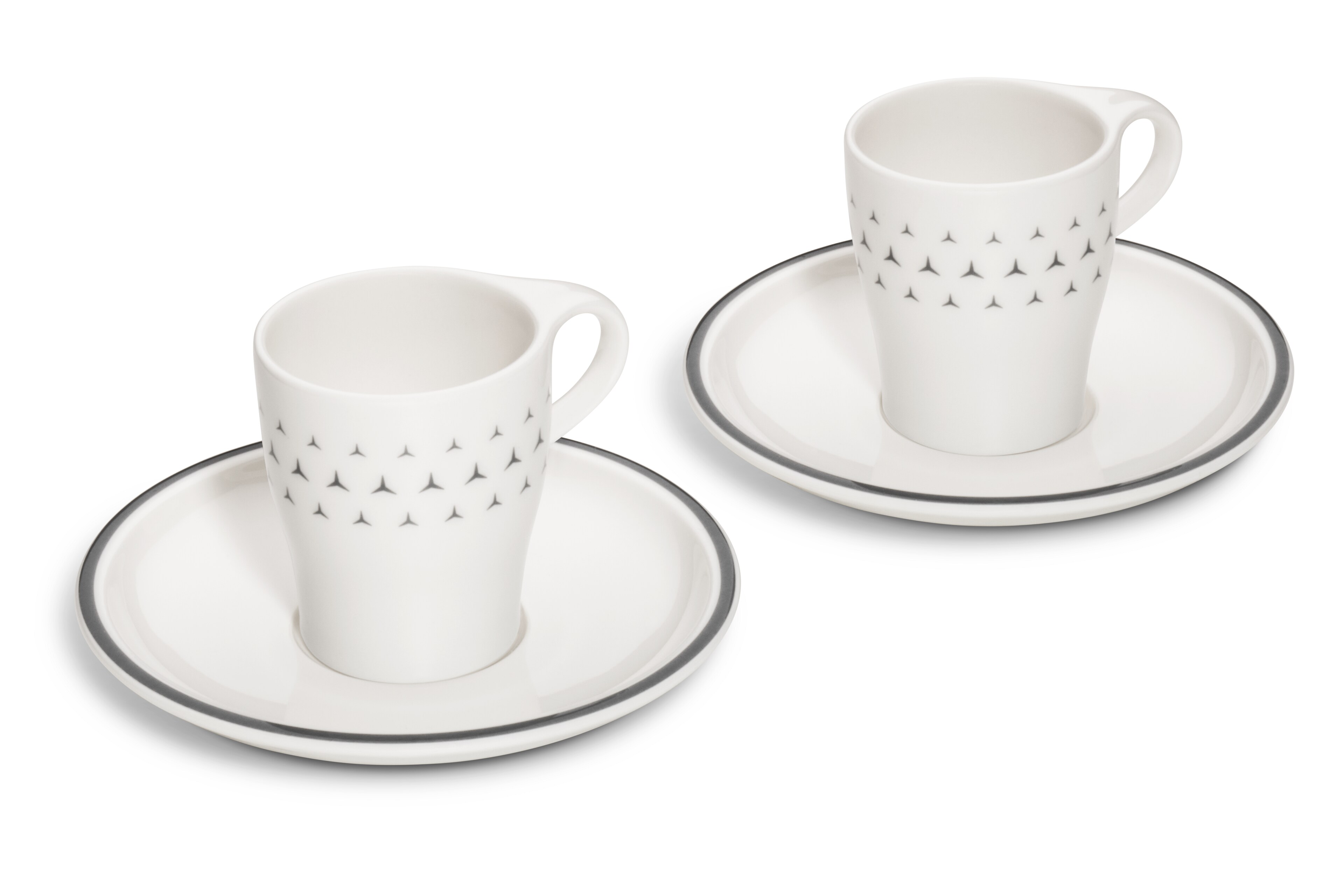 Espresso cups, Set of 2 - white, Porcelain, 90 ml, null