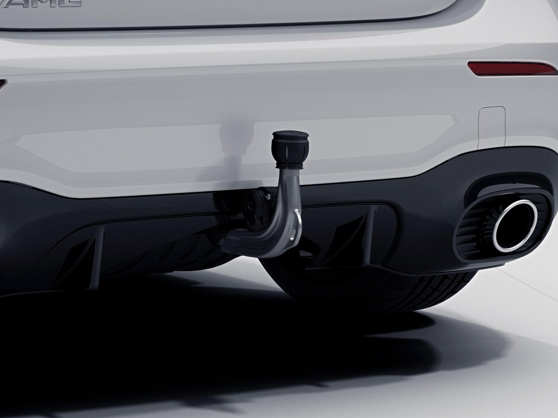 Trailer hitch, semi-automatic tilt-down, without electrical set, ECE - Steel