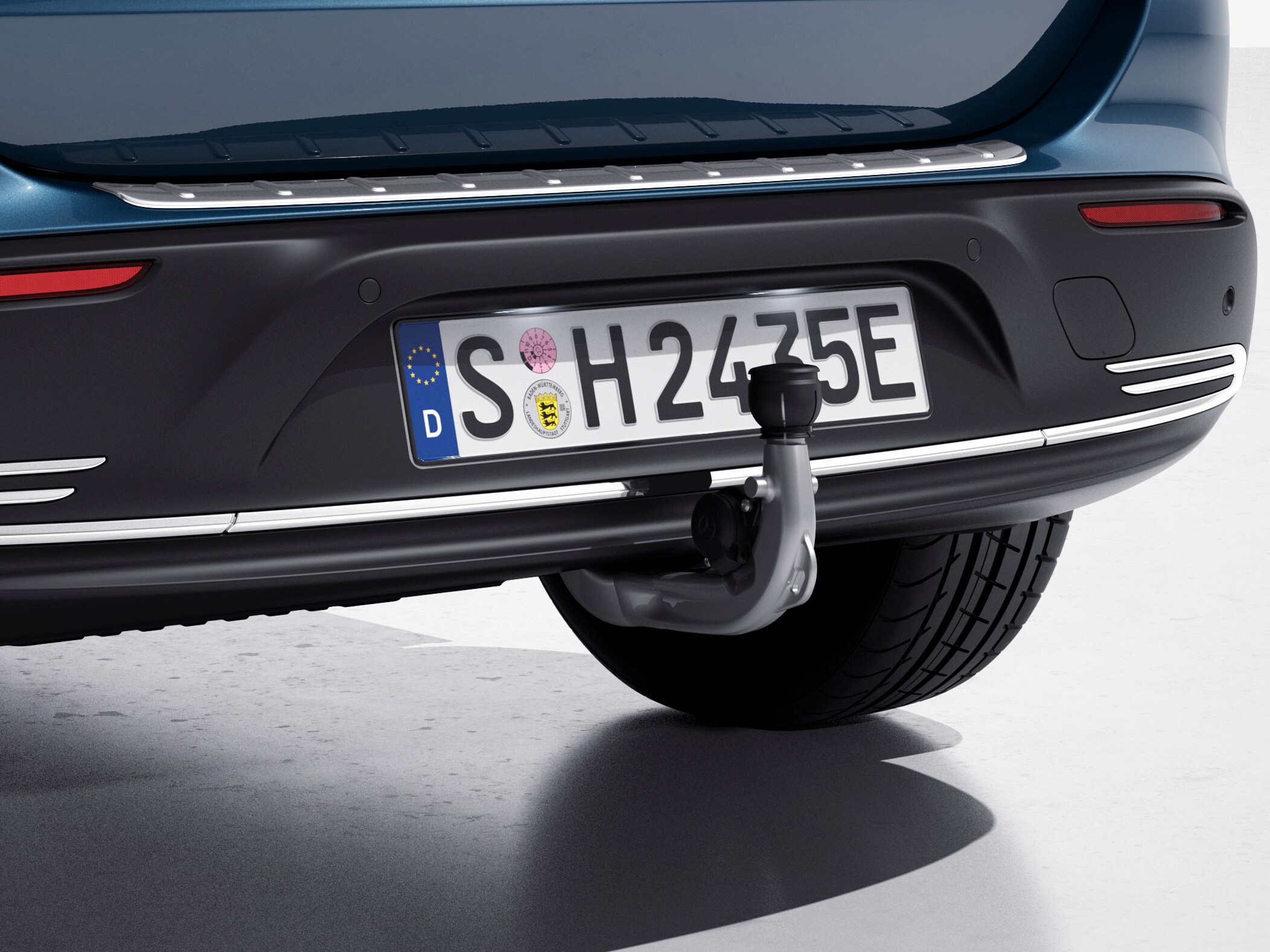 Trailer hitch, semi-automatic tilt-down, without electrical set, ECE - Steel