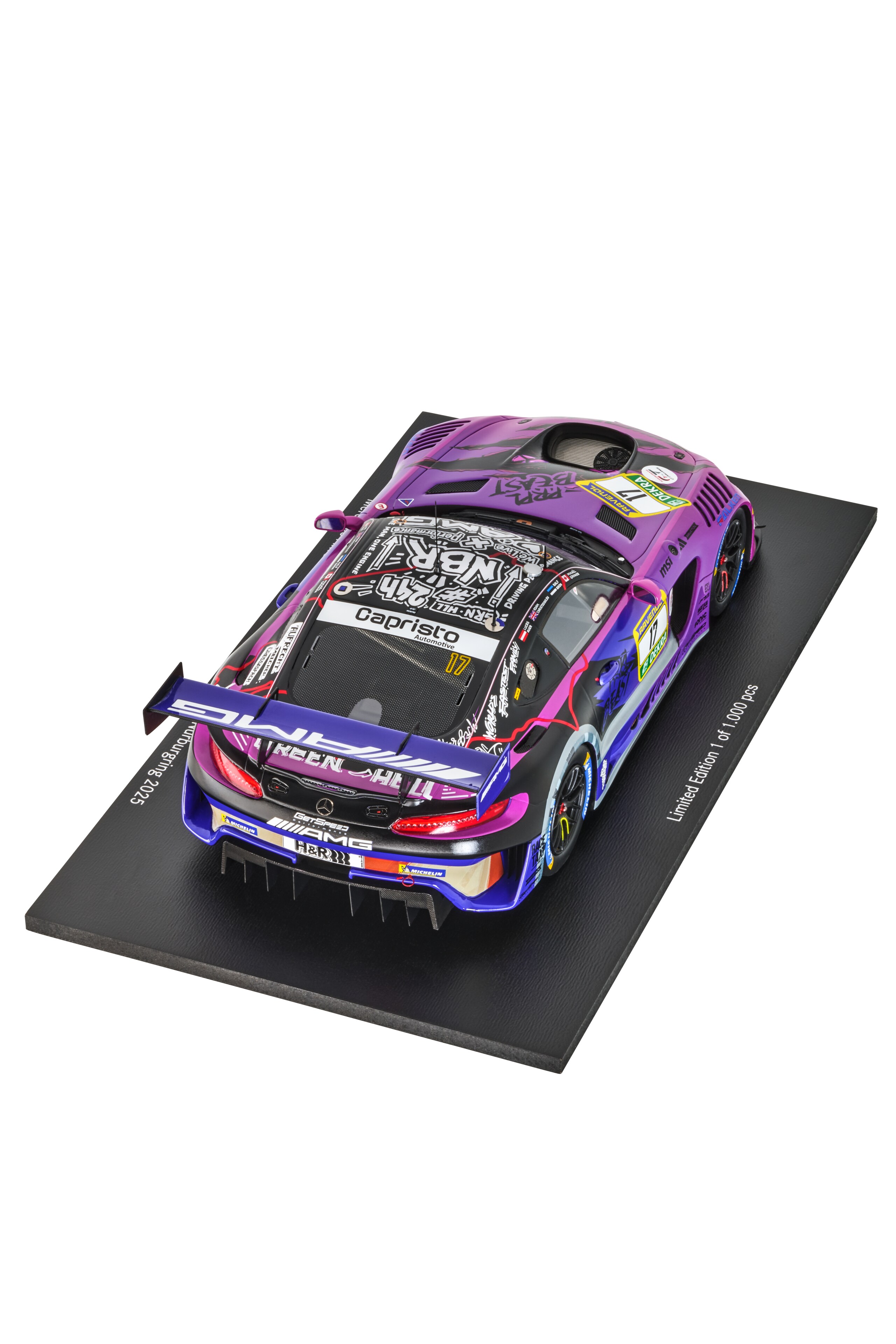 Mercedes-AMG GT3, ADAC RAVENOL 24h Nürburgring 2025, C190 - purple, Minimax, 1:18