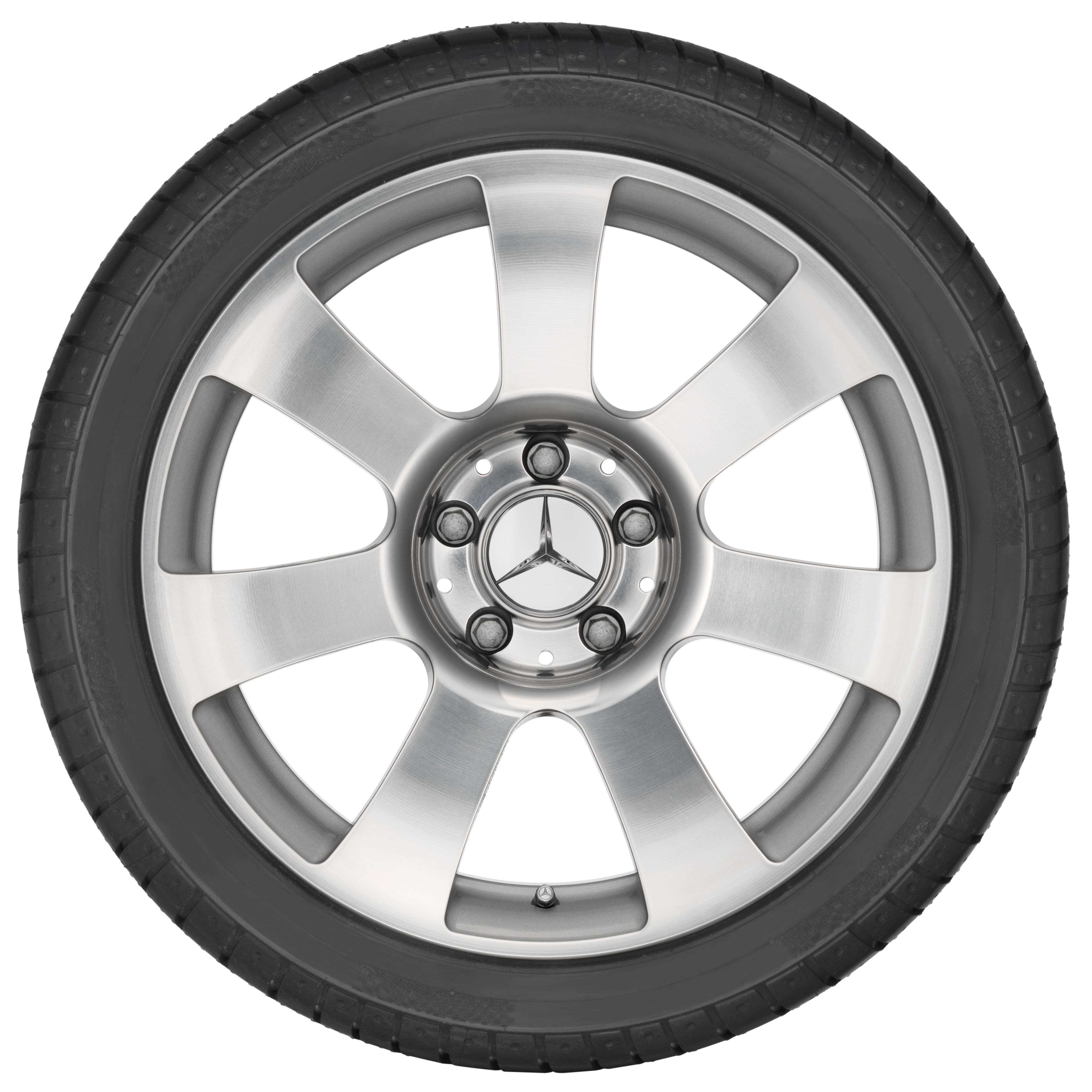 7-spoke wheel, 43.2 cm (17-inch) - 7,5 J x 17 ET 47,5, titanium silver, painted