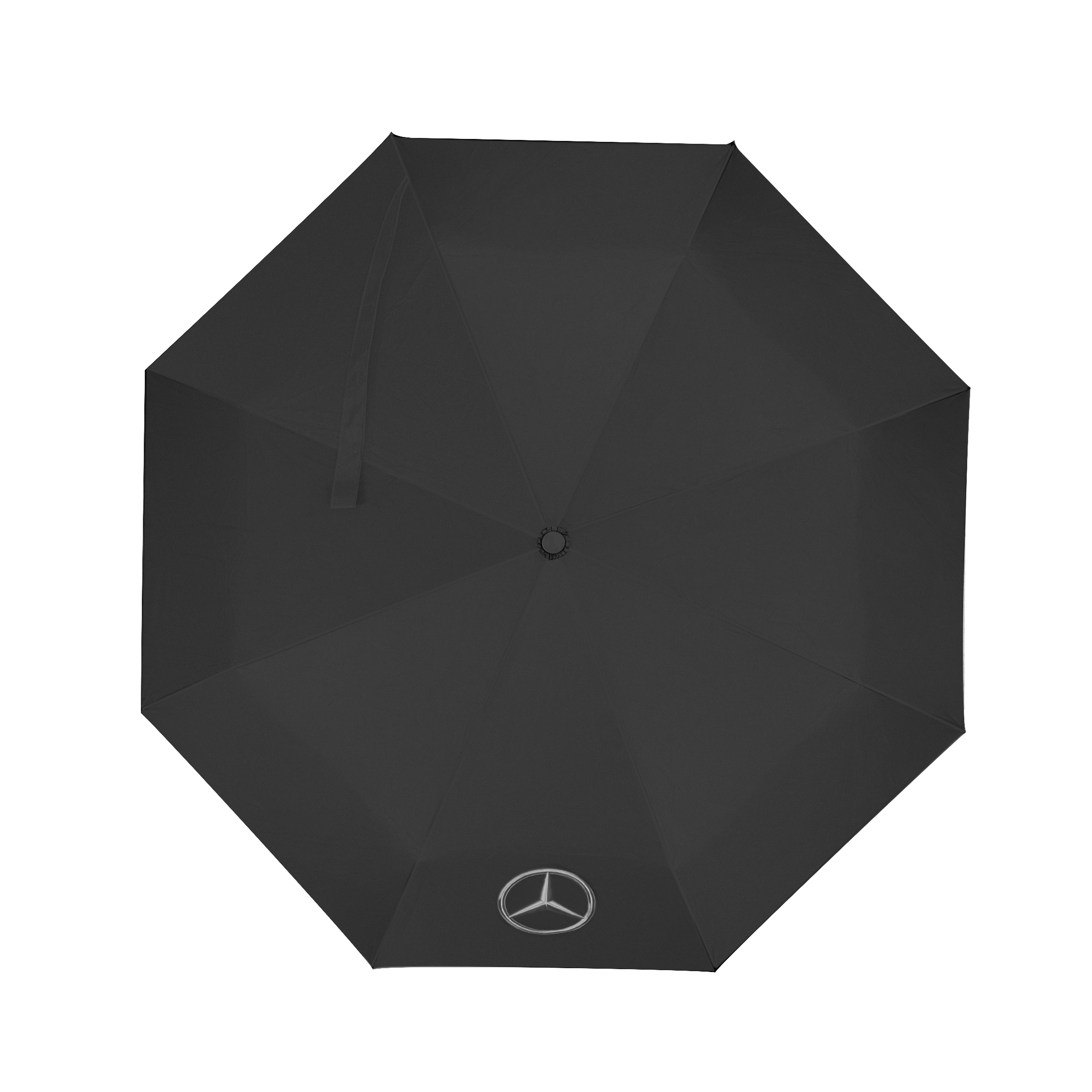 Taschenschirm - schwarz, Stahl / Polyester