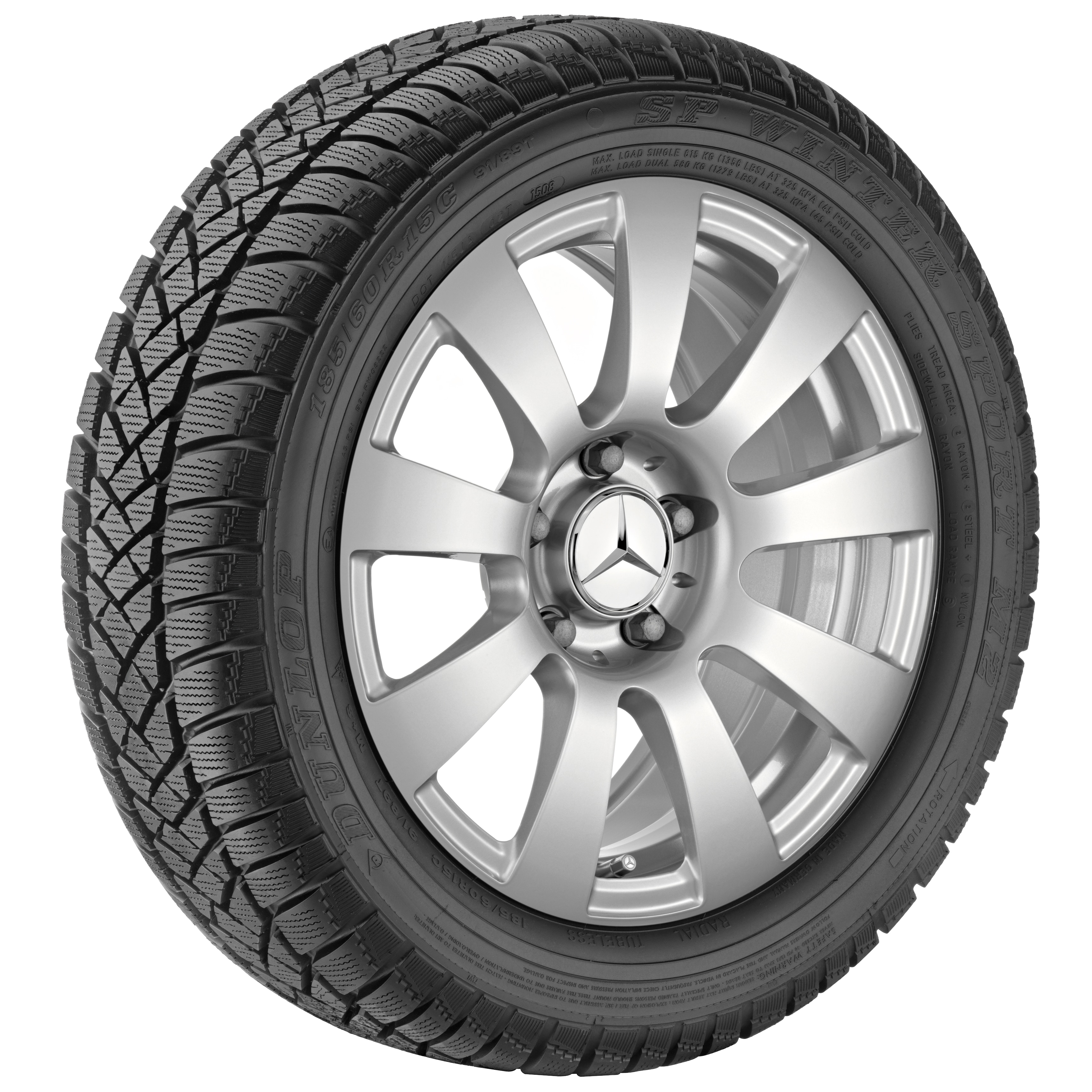 9-Speichen-Rad - 205/55 R16 XL 94T, 7 J x 16 ET 38