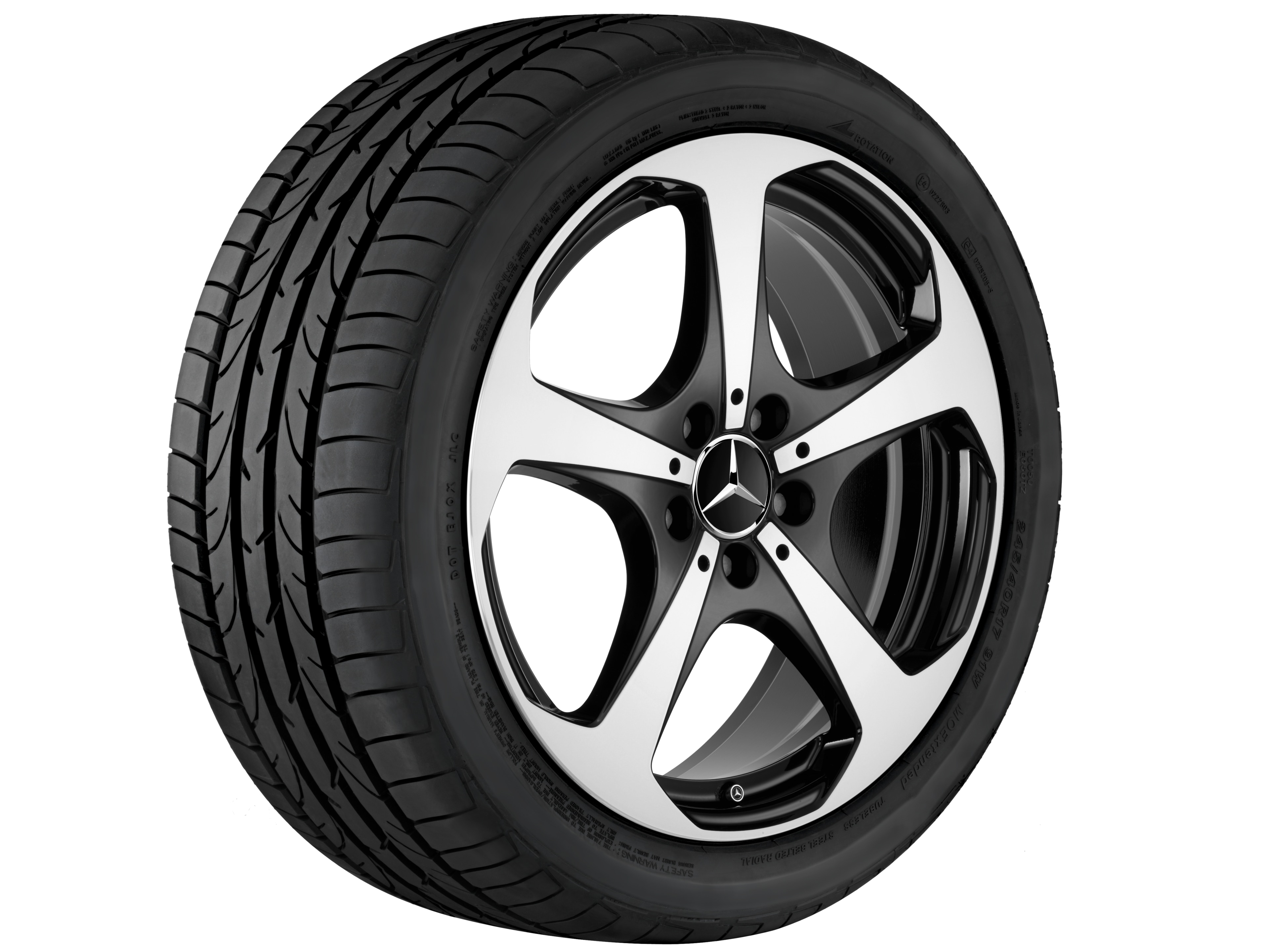 5-spoke wheel, 45.7 cm (18-inch), High-sheen finish - 8,5 J x 18 ET 56, black, high-sheen