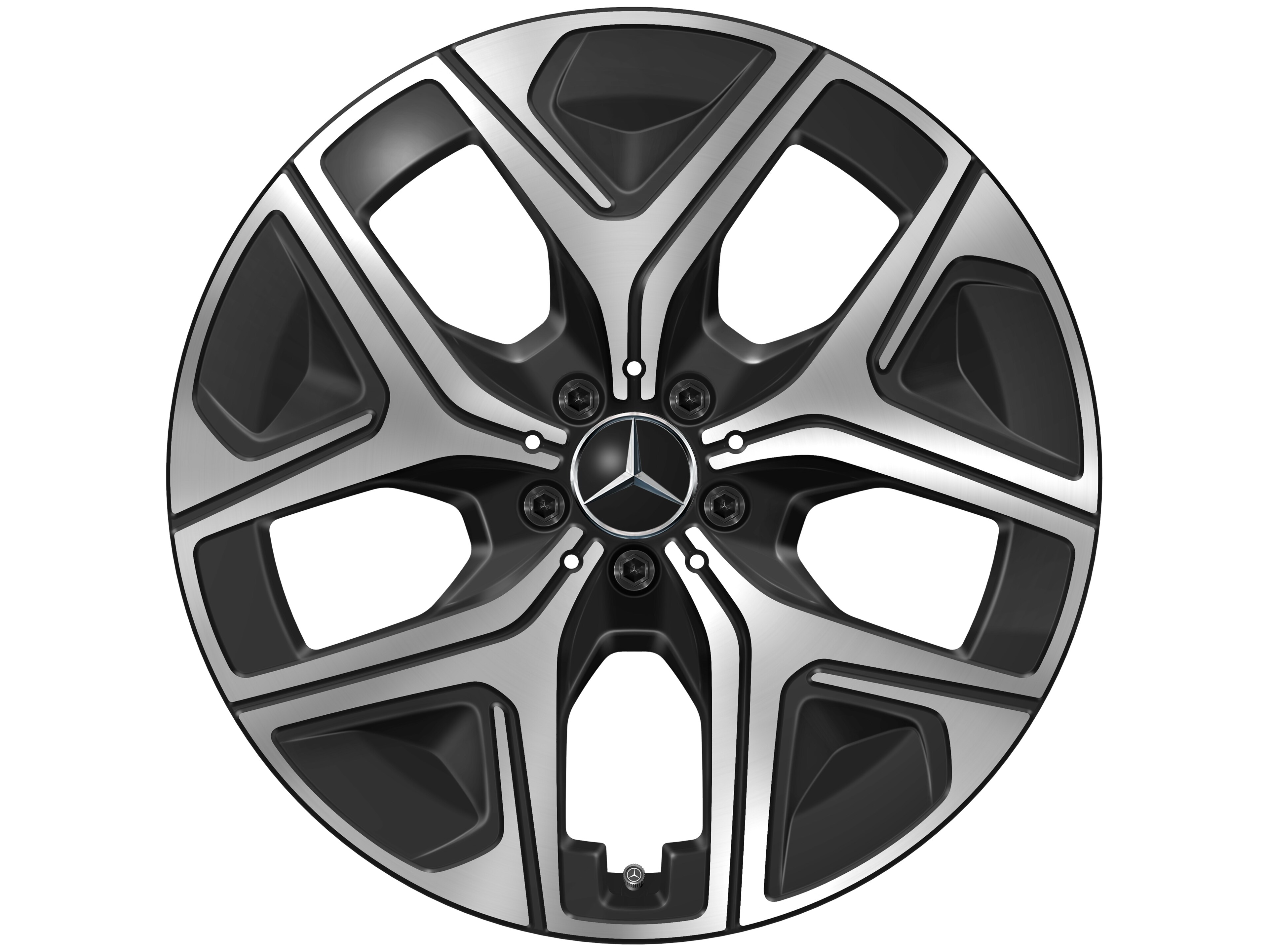 5-hole wheel, Aero, 50.8 cm (20-inch), High-sheen finish - 9,5 J x 20 ET 58,2, black, high-sheen