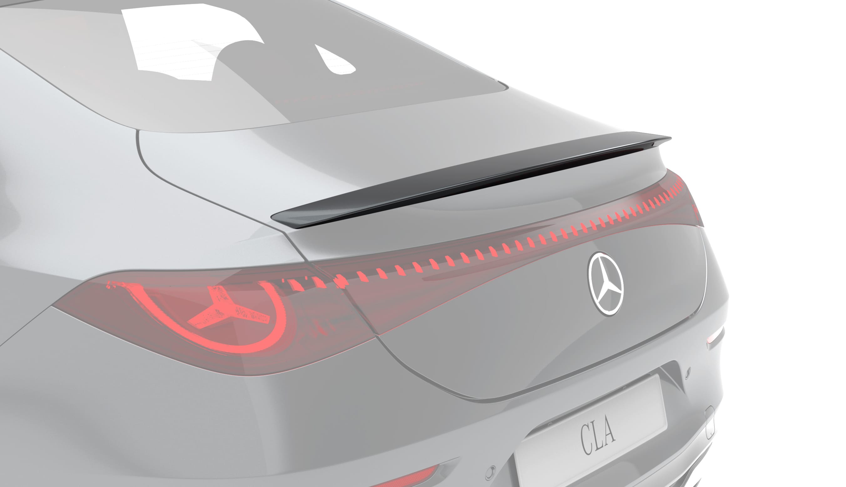 Rear spoiler - Polyurethane, primed