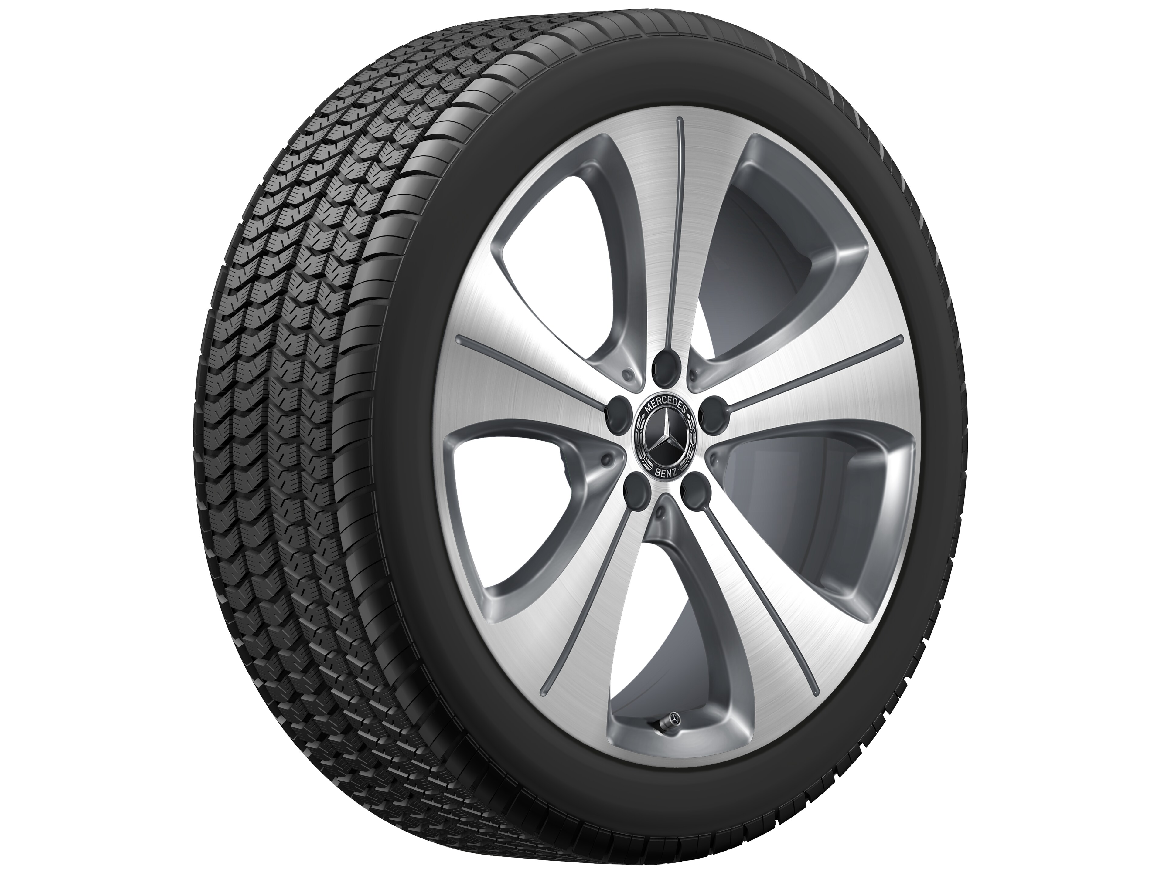 5-hole wheel, 50.8 cm (20-inch) - 8 J x 20 ET 48, tremolite metallic, high-sheen