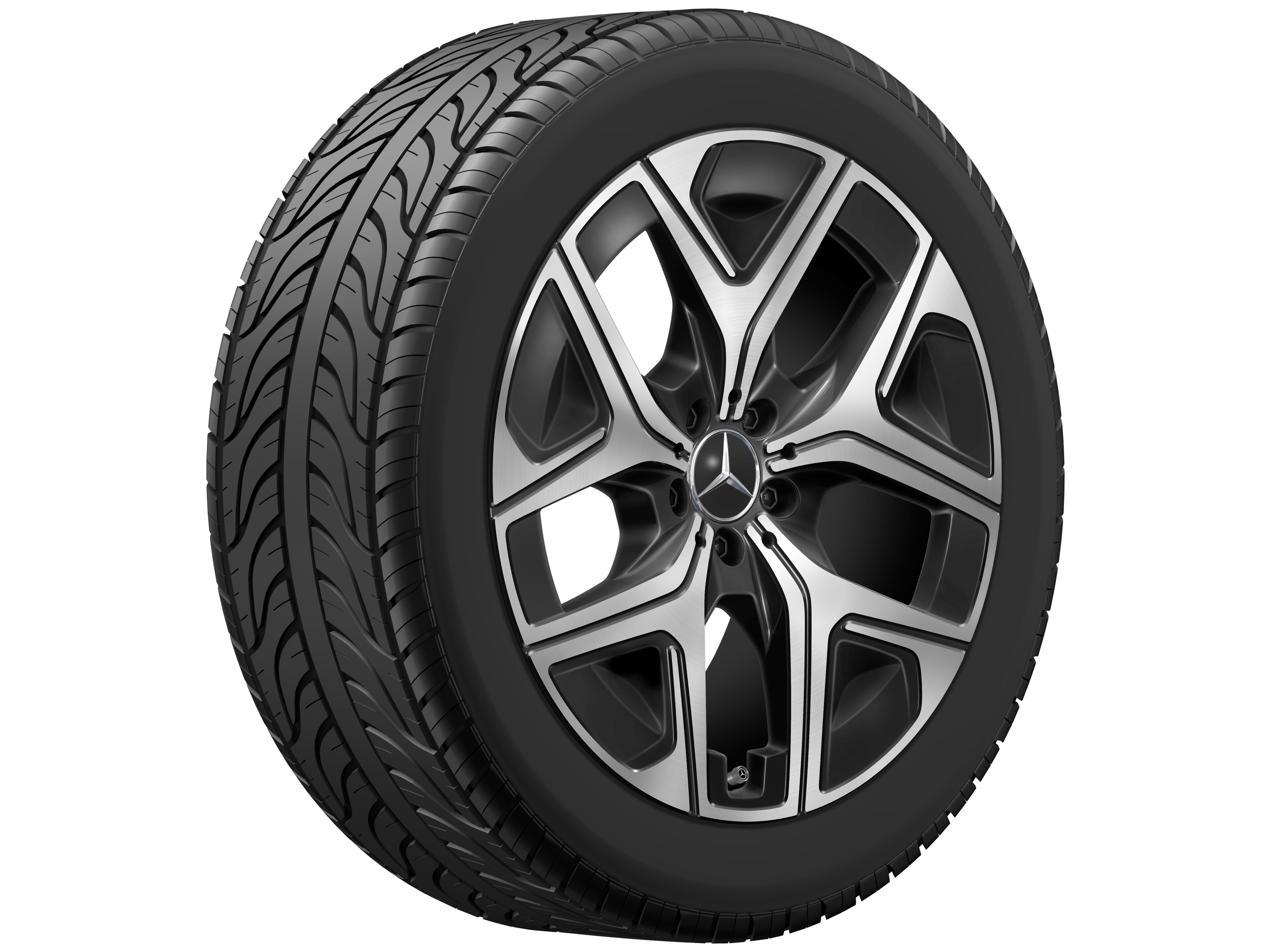 5-hole wheel, Aero, 50.8 cm (20-inch) - 8 J x 20 ET 32,7, black, high-sheen