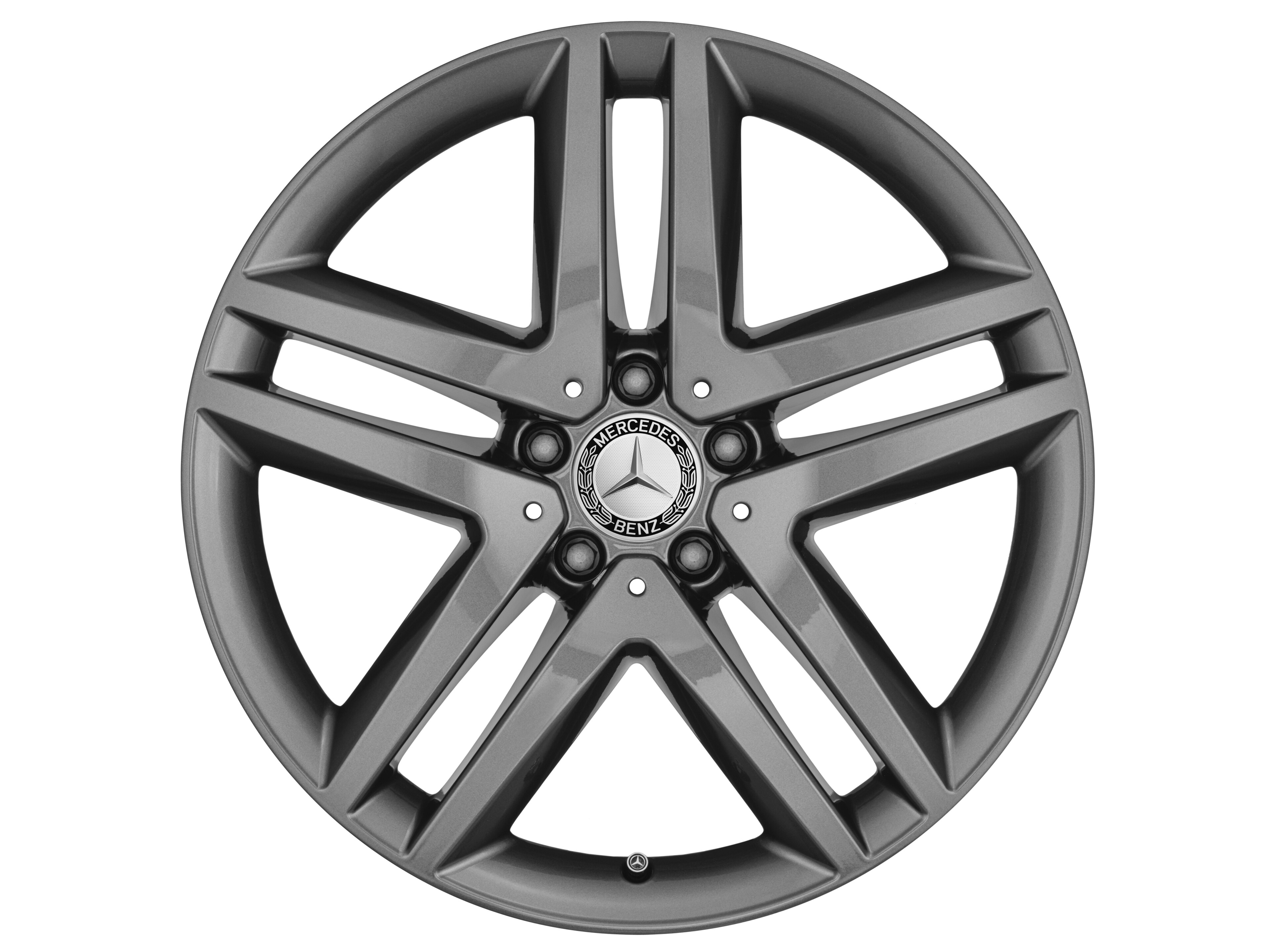 5-twin-spoke wheel, 48.3 cm (19-inch) - 8 J x 19 ET 52, tremolite metallic, painted