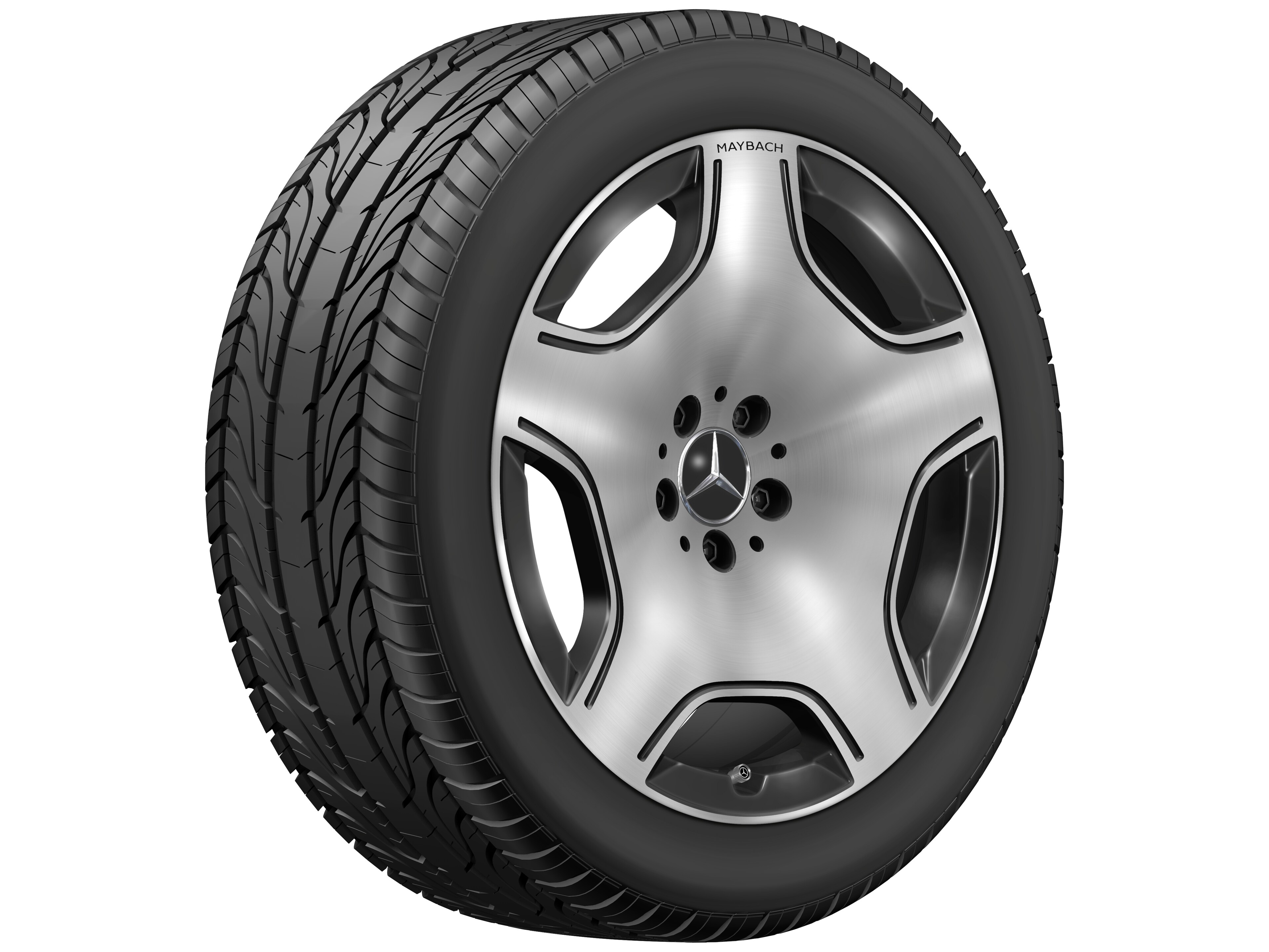 5-hole wheel, Aero, 48.3 cm (19-inch) - 8,5 J x 19 ET 31,5, black, high-sheen