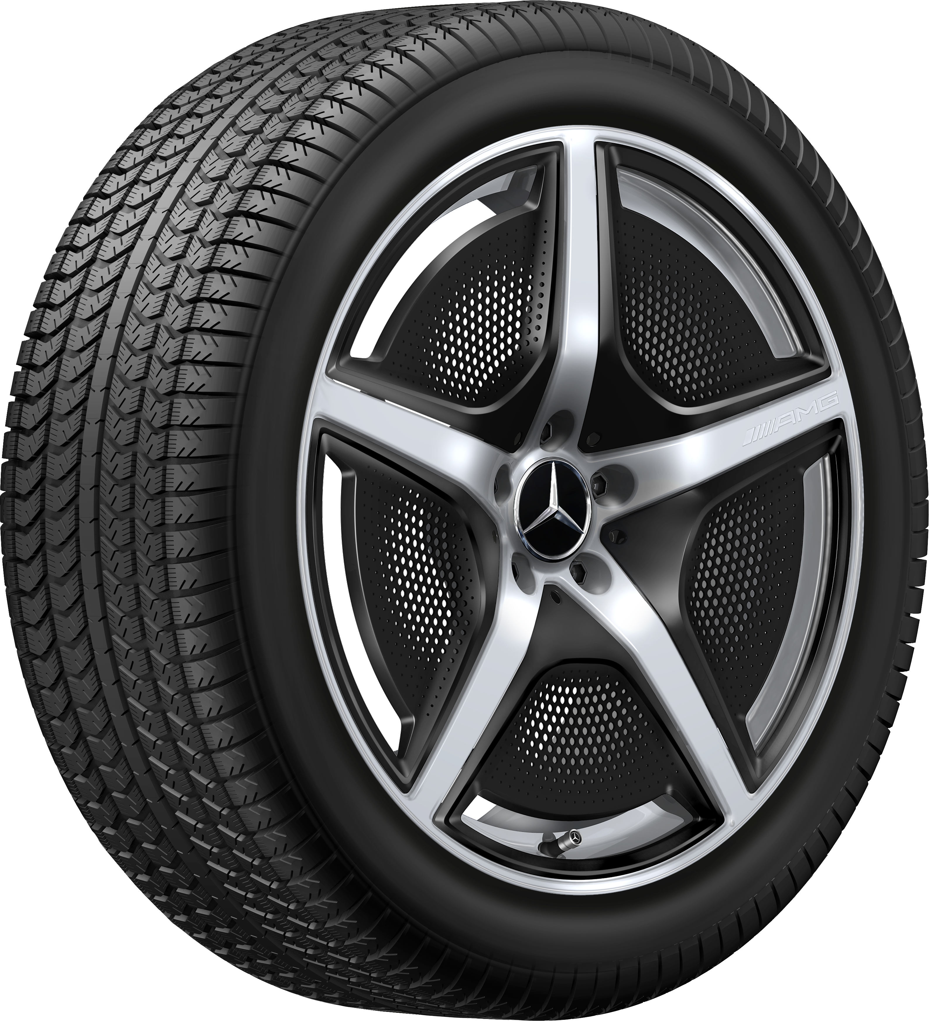 AMG 5-Speichen-Rad, 50,8 cm (20 Zoll) - 9 J x 20 ET 50, vanadiumsilber, hochglänzend