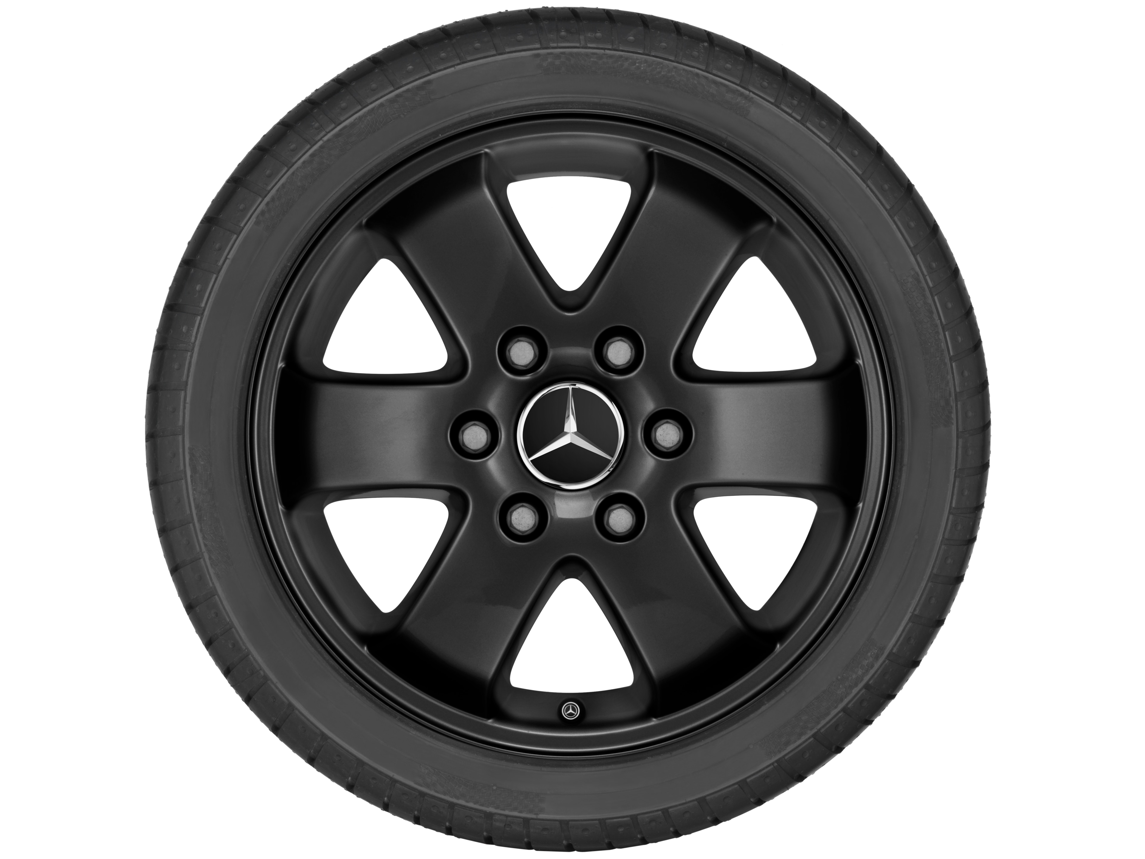 6-Speichen-Rad, 40,6 cm (16 Zoll) - 6,5 J x 16 ET 62, schwarz