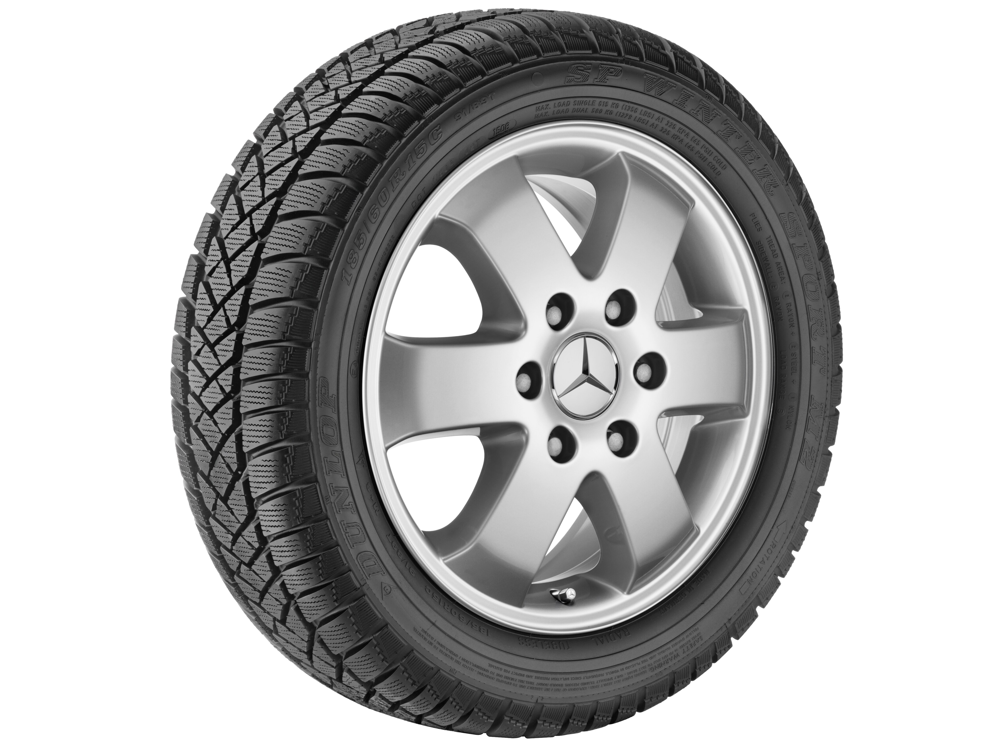 6-Speichen-Rad, 40,6 cm (16 Zoll) - 6,5 J x 16 ET 62, brillantsilber