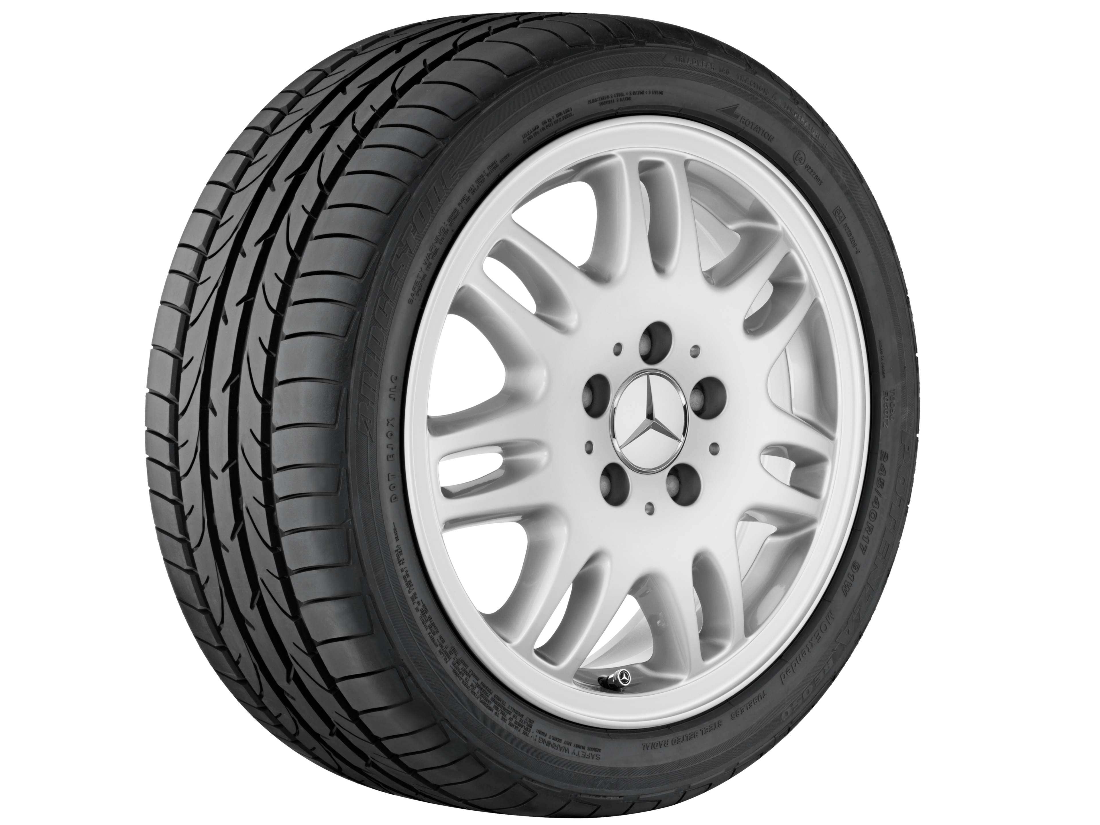 7-Doppelspeichen-Rad, 40,6 cm (16 Zoll) - 6,5 J x 16 ET 60, brillantsilber