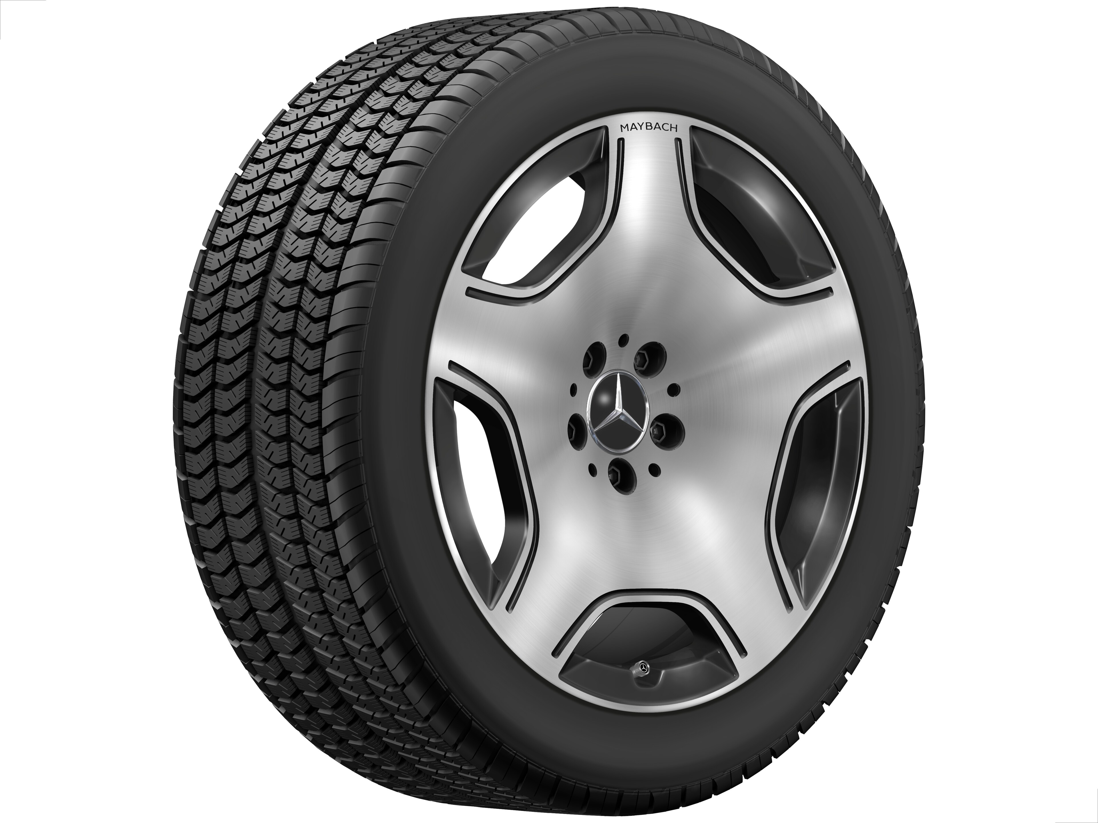5-hole wheel, Aero, 48.3 cm (19-inch) - 8,5 J x 19 ET 31,5, black, high-sheen