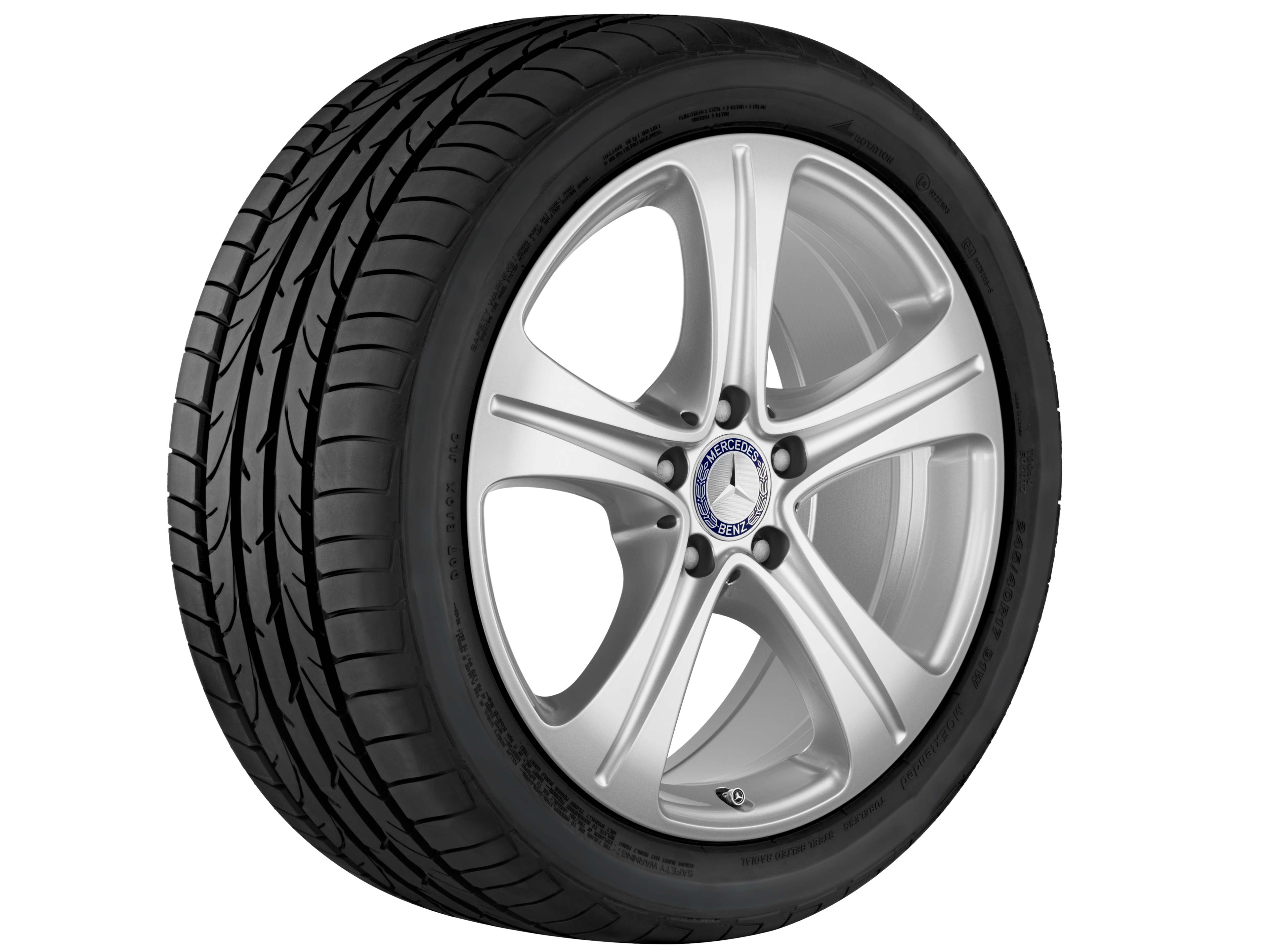 5-Speichen-Rad - 245/45 R18 XL 100R, 8 J x 18 ET 43